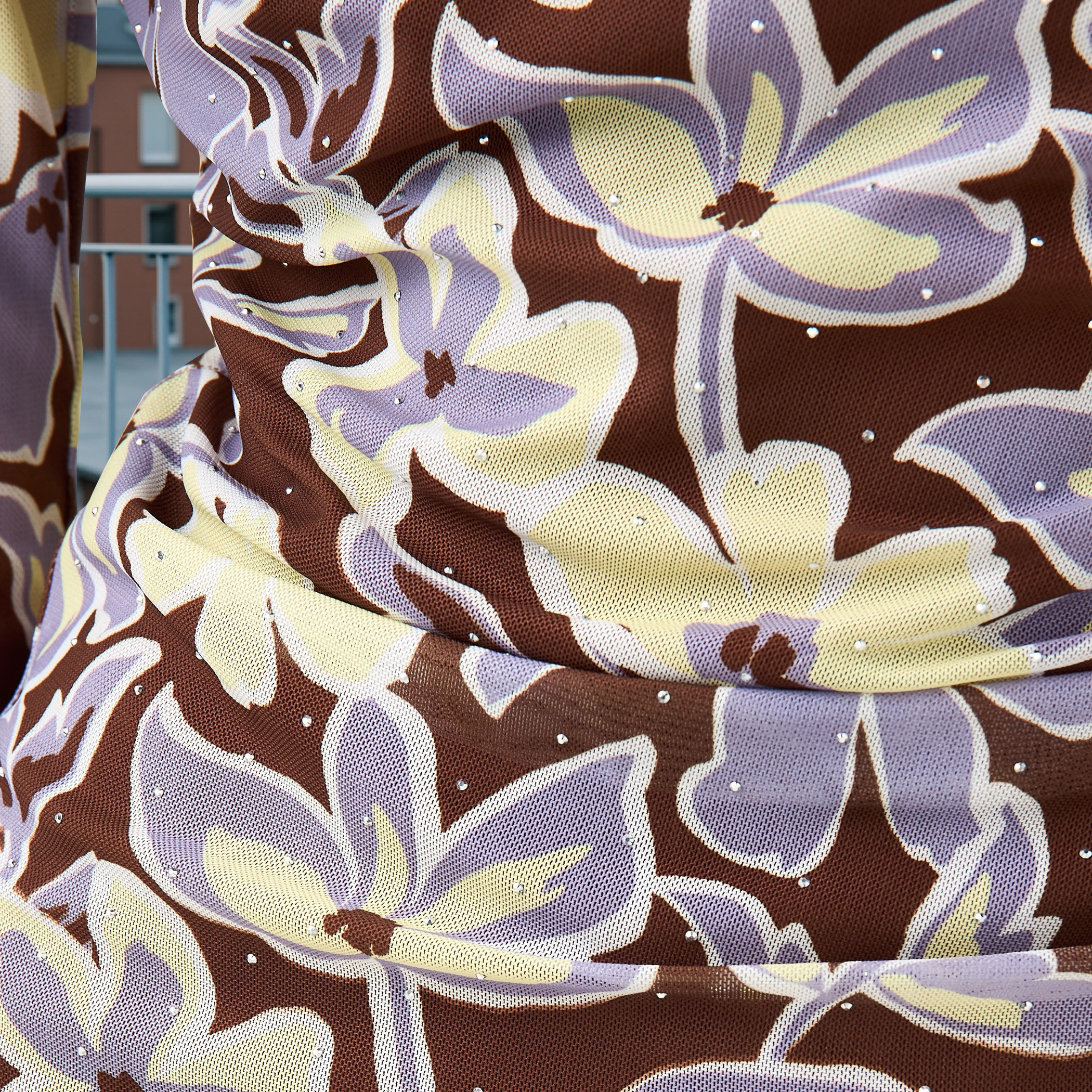 Floral Print Bodycon Dress with Long Sleeves-women-clothing-dresses-image-5