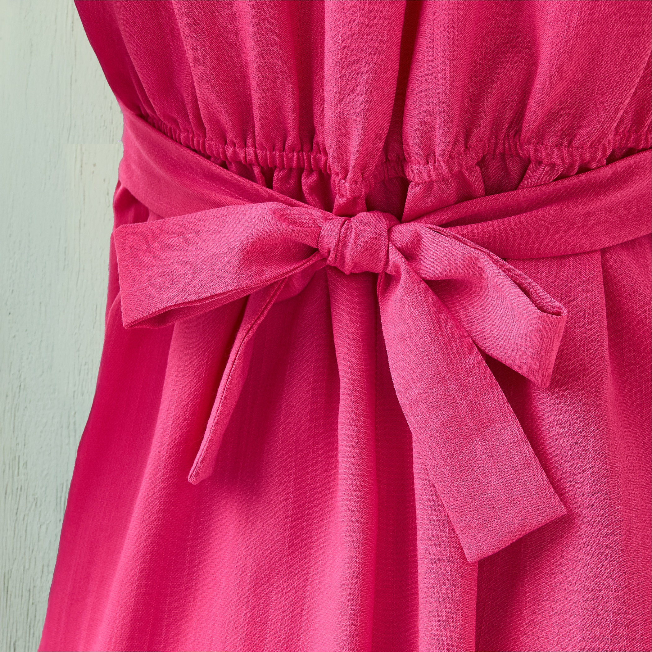 Knot Detail Dress with Tie-Up Belt and Flutter Sleeves-women-clothing-dresses-image-5