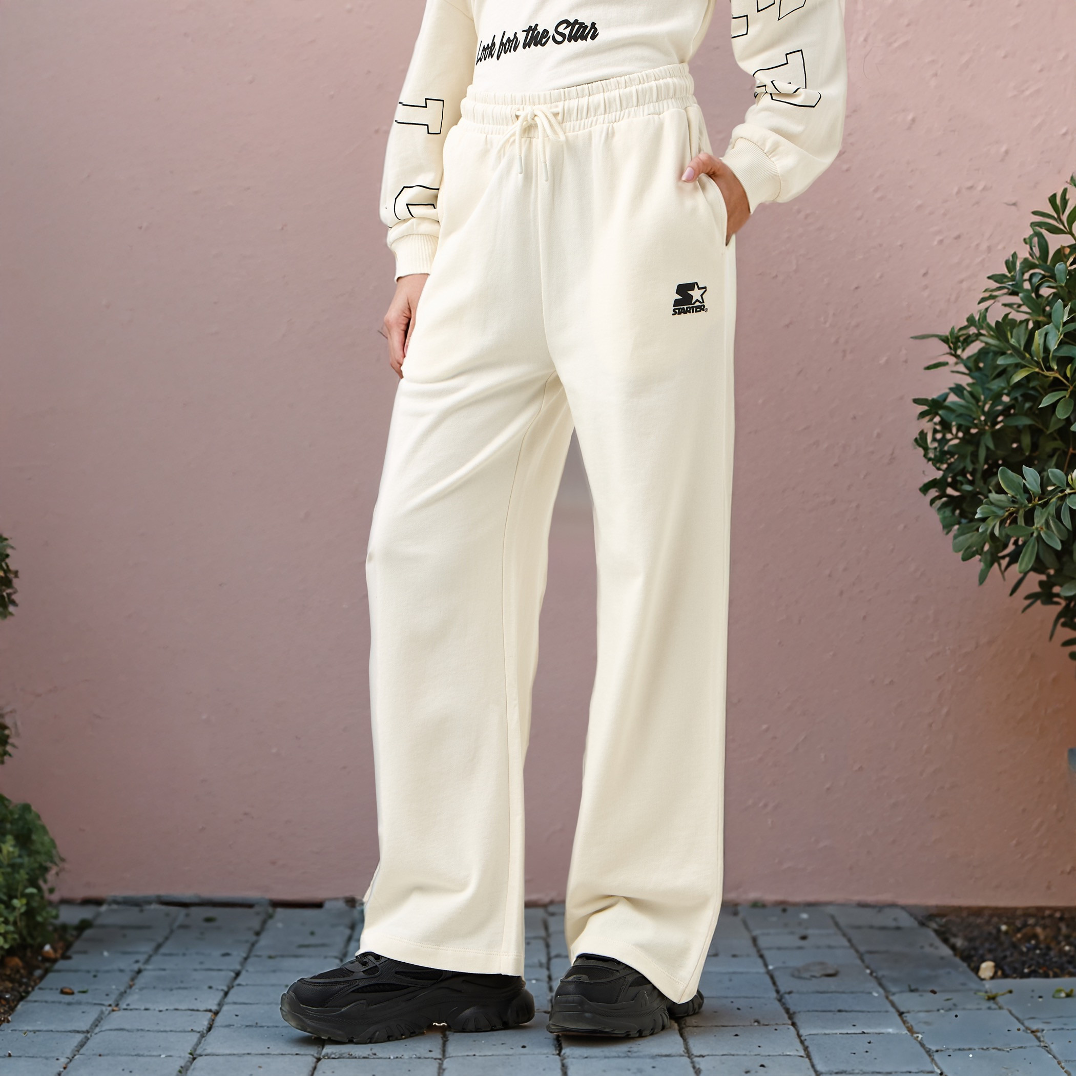 Logo Detail Regular Fit Flexi Waist Track Pants-women-clothing-bottoms-joggers-image-1