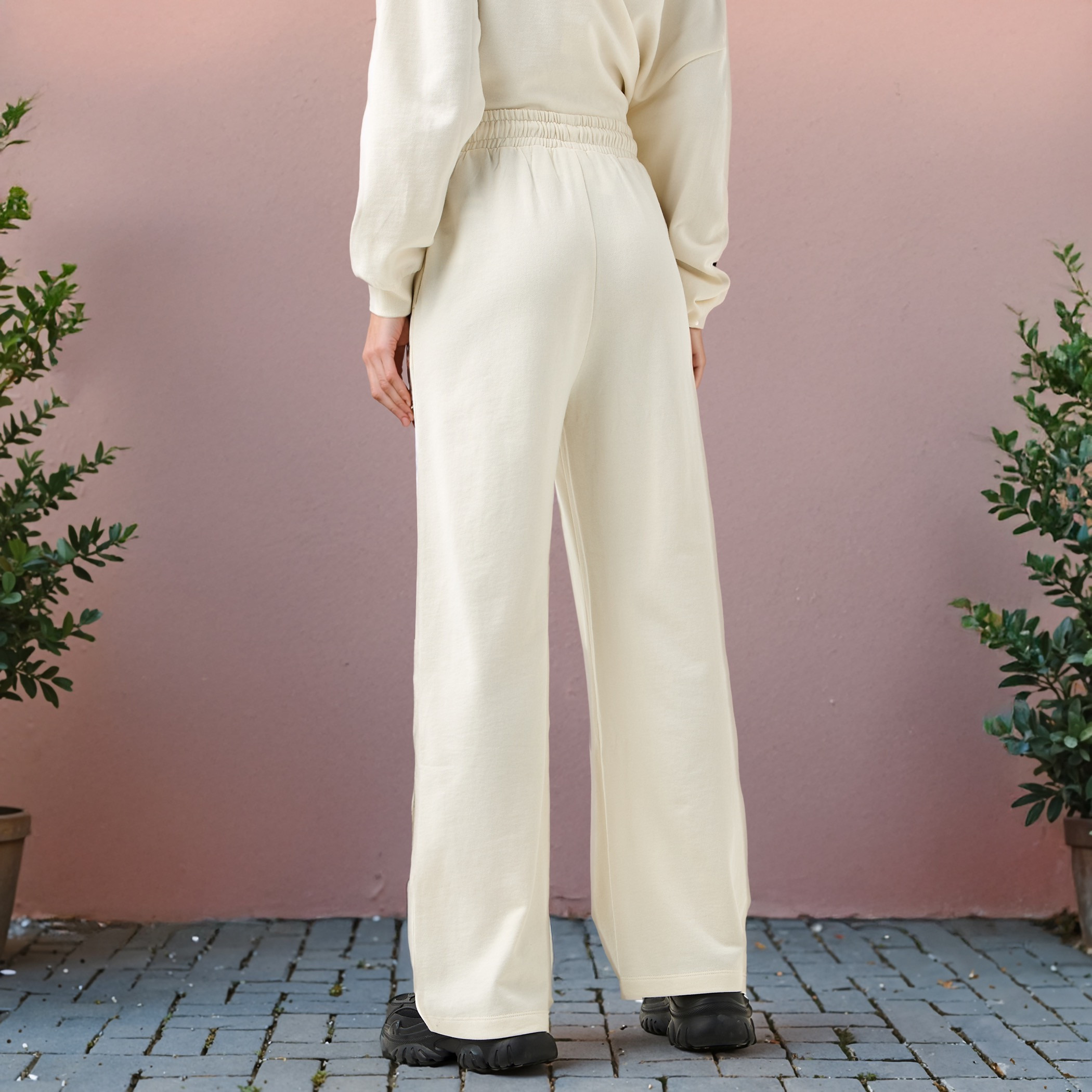 Logo Detail Regular Fit Flexi Waist Track Pants-women-clothing-bottoms-joggers-image-3