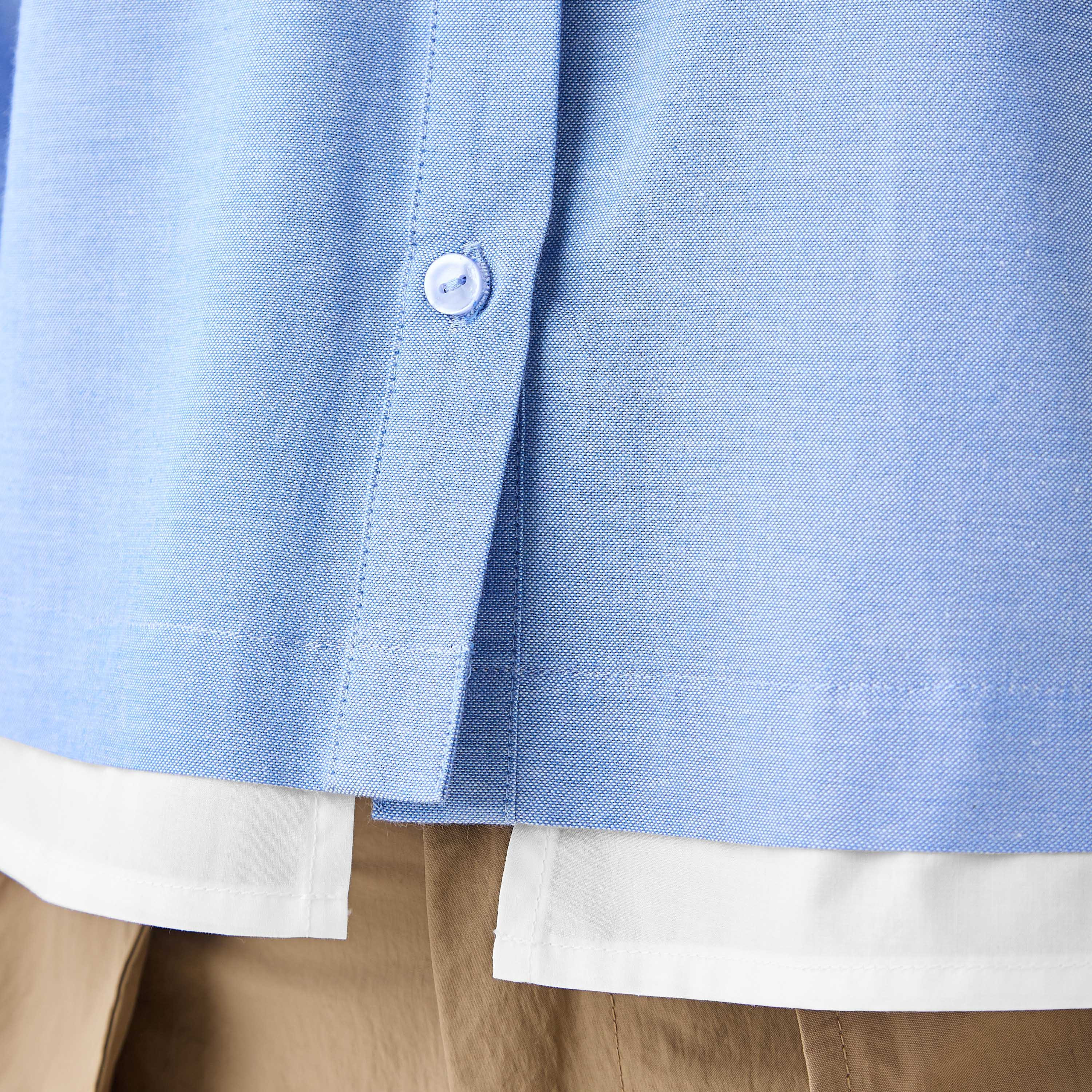 Flap Pocket Crop Cotton Shirt-women-clothing-shirtsandblouses-shirts-image-5