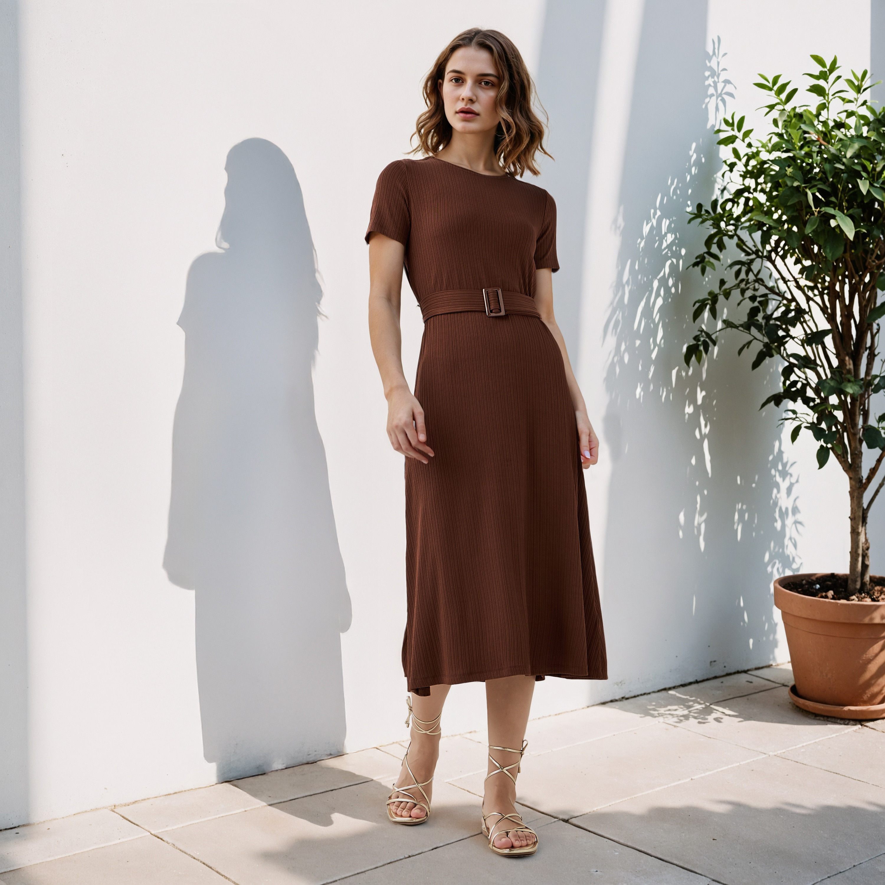 فستان ميدي مضلع بحزام قابل للفصل-women-clothing-dresses-image-12