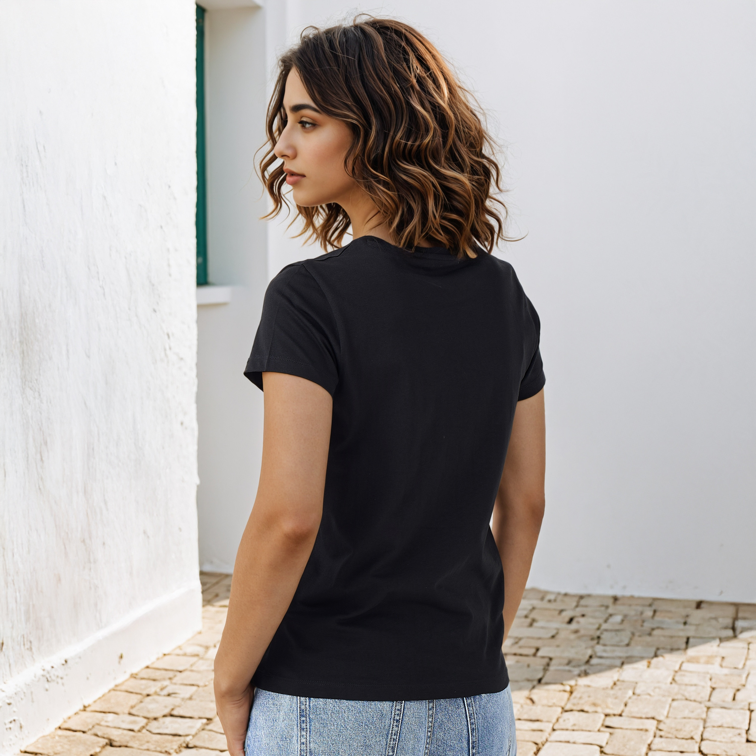 Floral Print Crew Neck T-shirt-women-clothing-tshirts-image-3