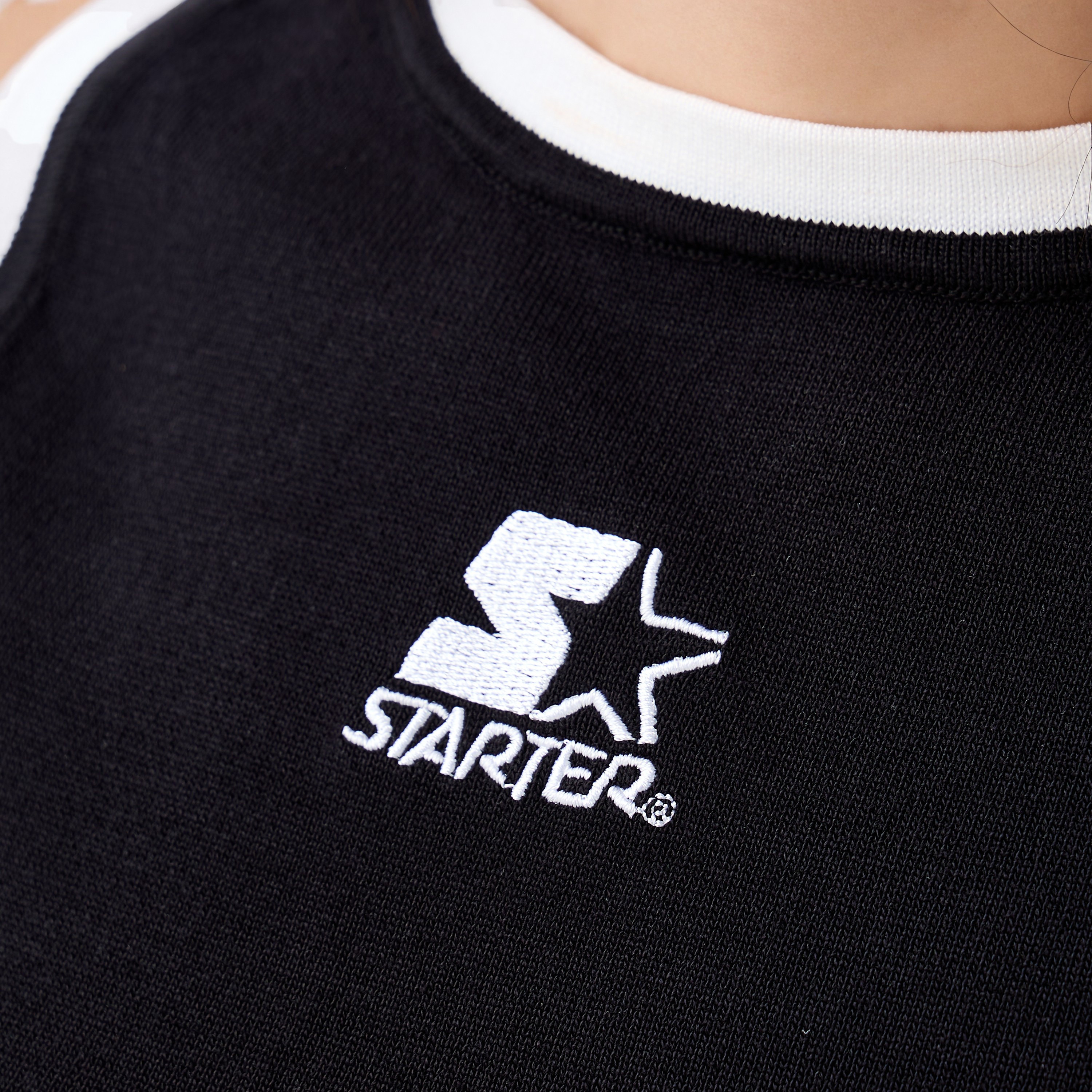 Starter Logo Embroidered Tank Top-women-clothing-tshirts-image-4