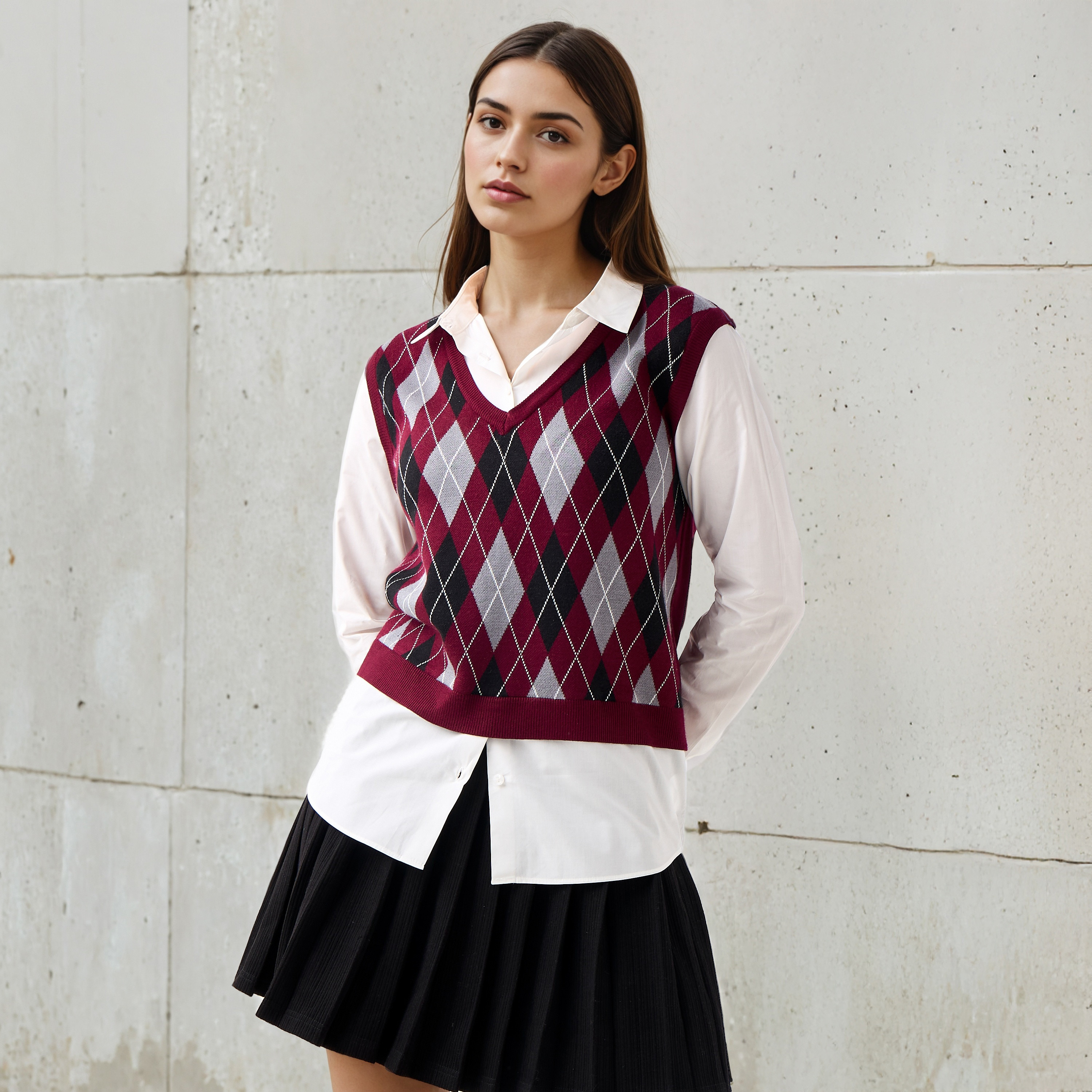 Cotton Twofer Top with Collar-women-clothing-shirtsandblouses-blouses-image-1