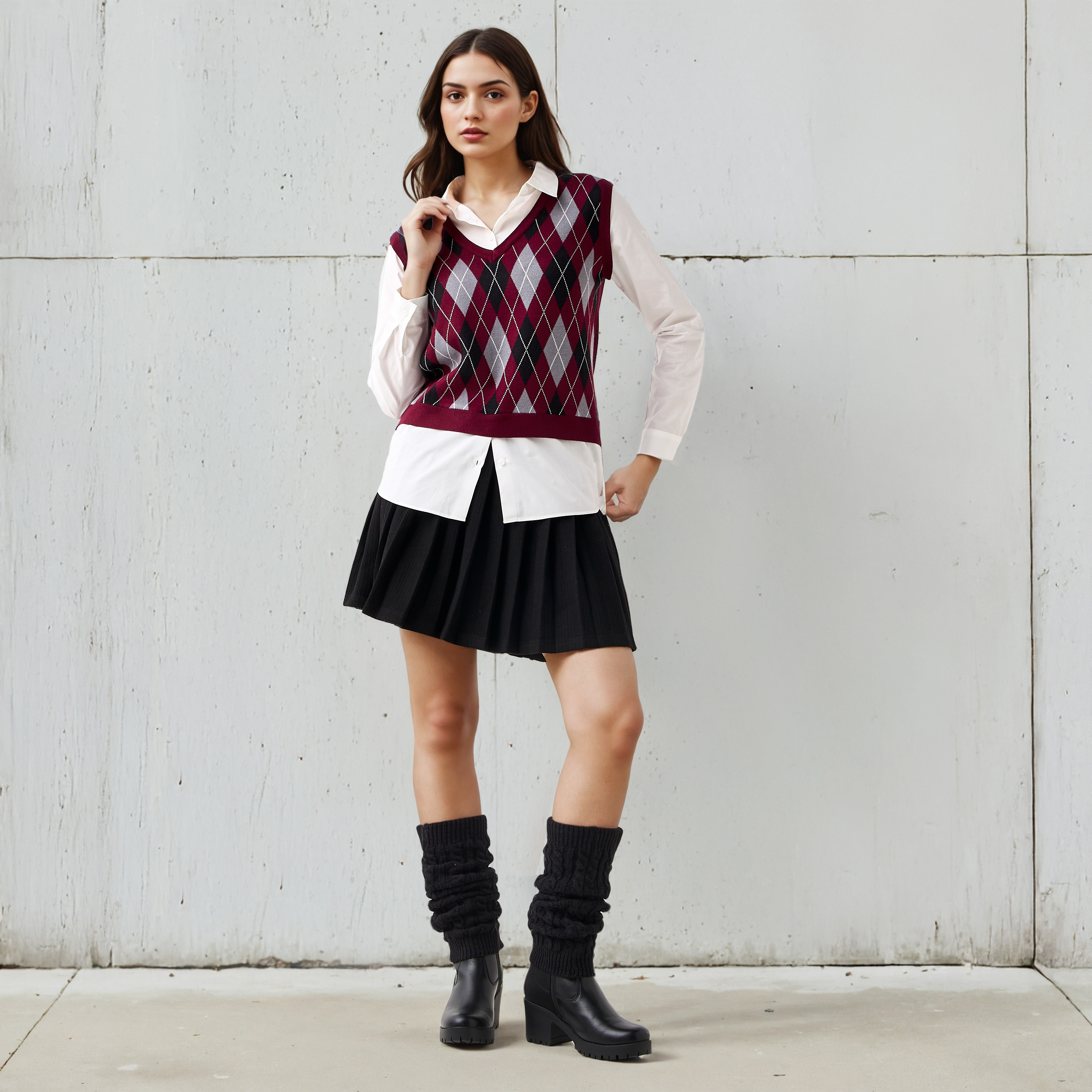 Cotton Twofer Top with Collar-women-clothing-shirtsandblouses-blouses-image-2