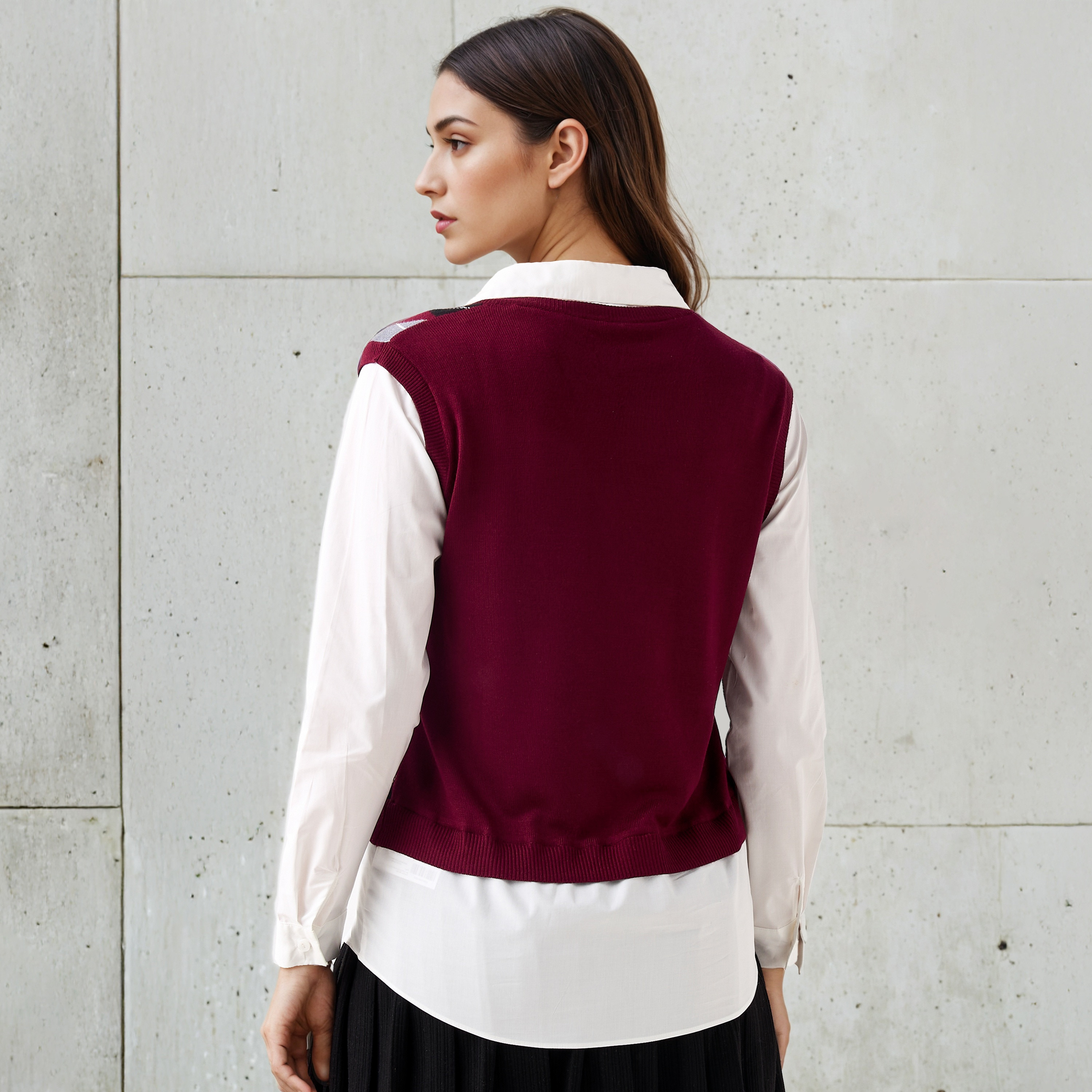Cotton Twofer Top with Collar-women-clothing-shirtsandblouses-blouses-image-3