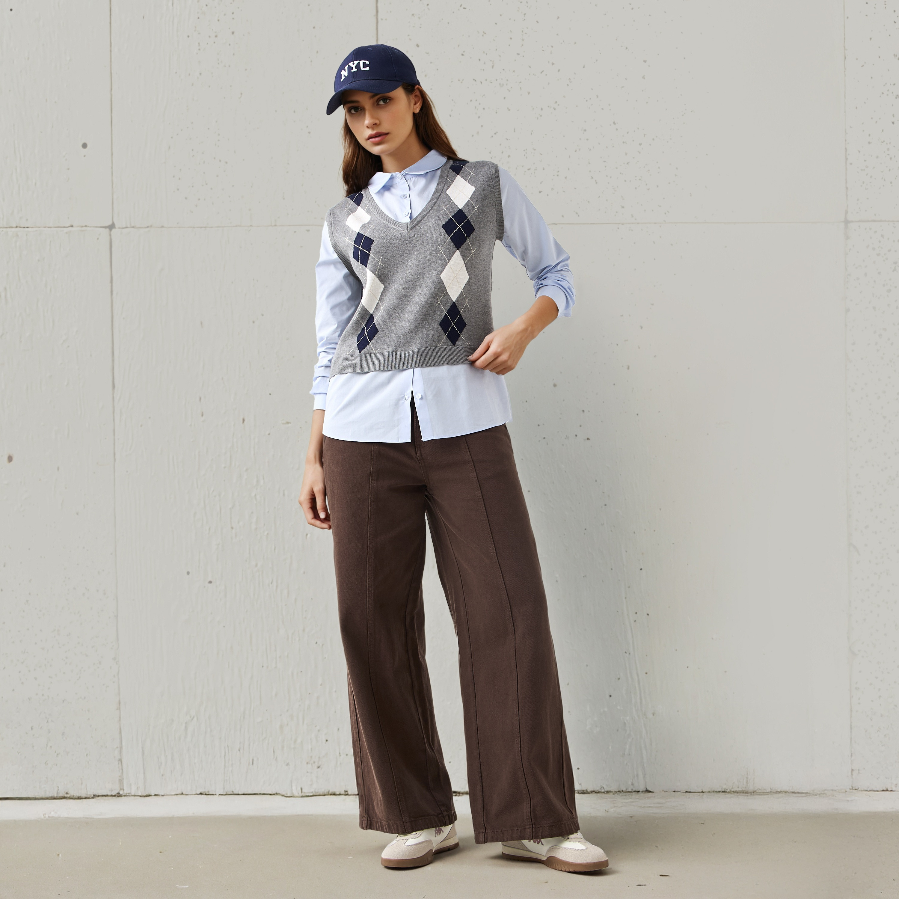 Cotton Twofer Top with Collar-women-clothing-shirtsandblouses-blouses-image-2