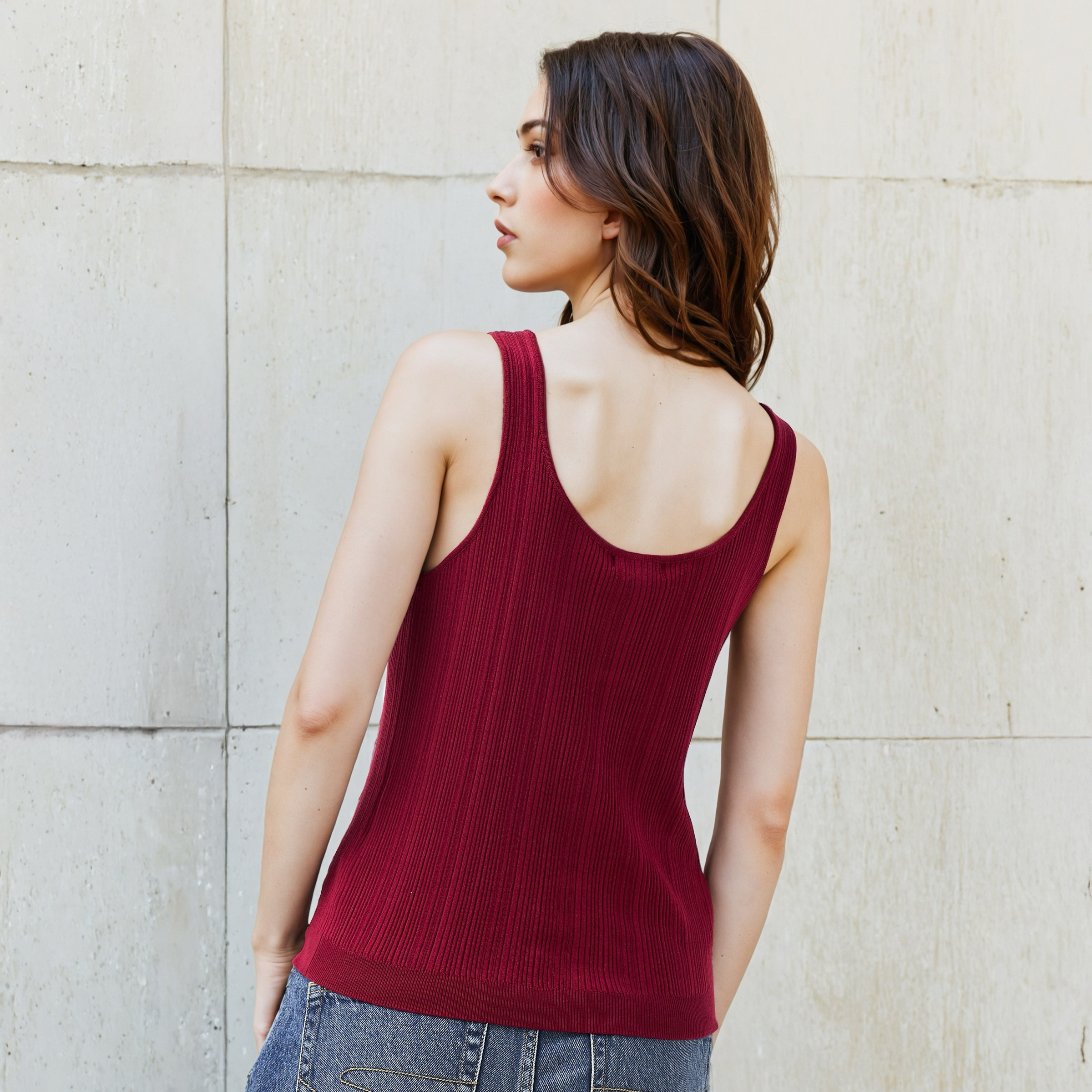 بلوزة تانك مع خطاف من مزيج الفيسكوز-women-clothing-tshirts-image-3