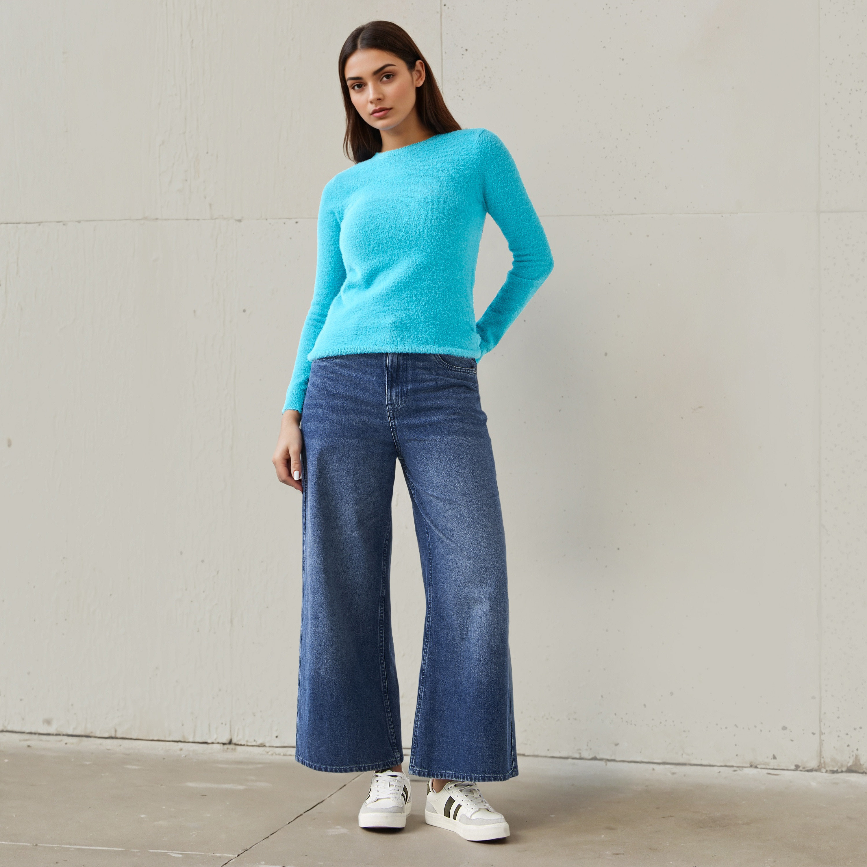 Faux Fur Crew Neck Sweater-women-clothing-cardigansandjumpers-jumpers-image-2