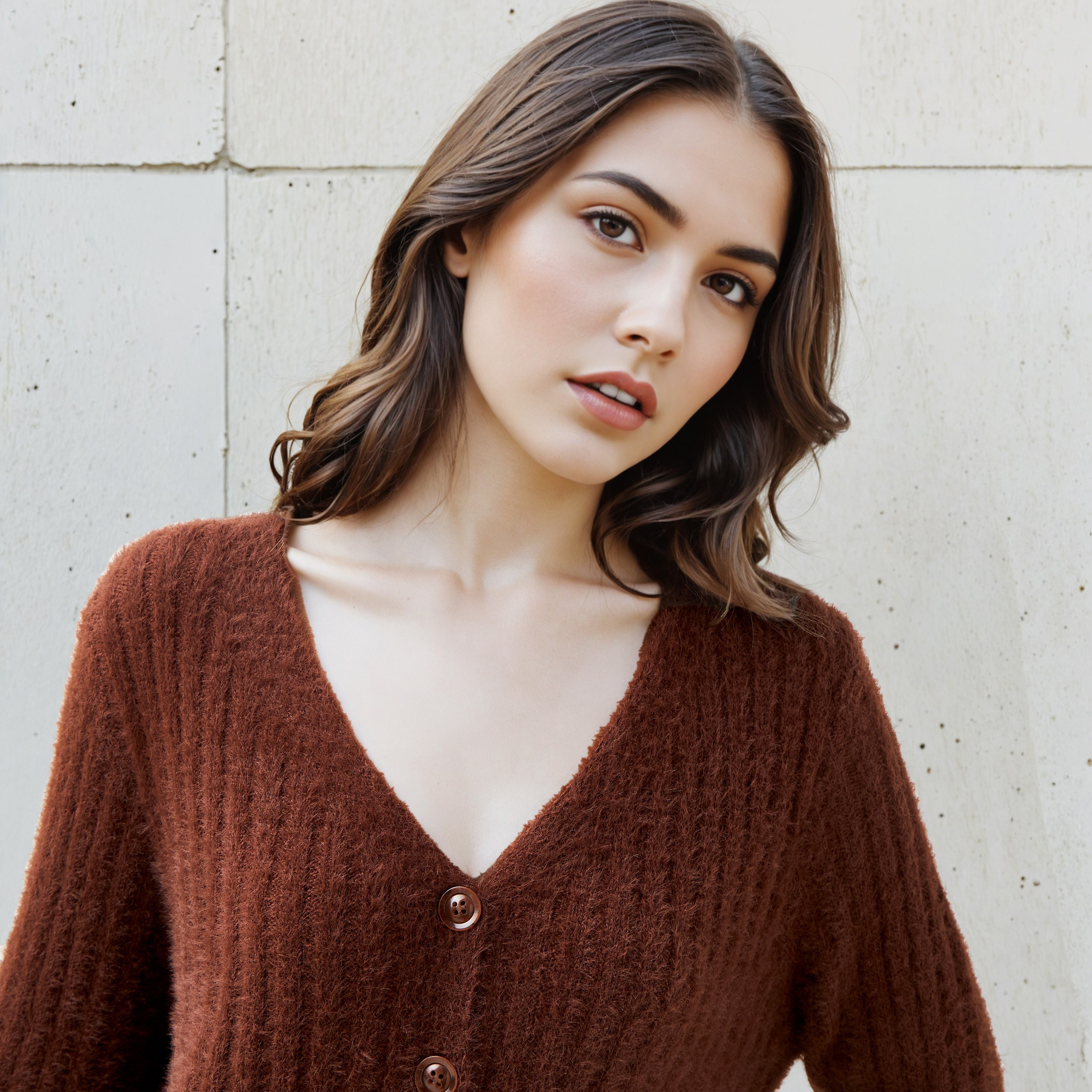 Regular Fit Textured V-neck Cardigan-women-winterwear-cardigansandjumpers-cardigans-image-25