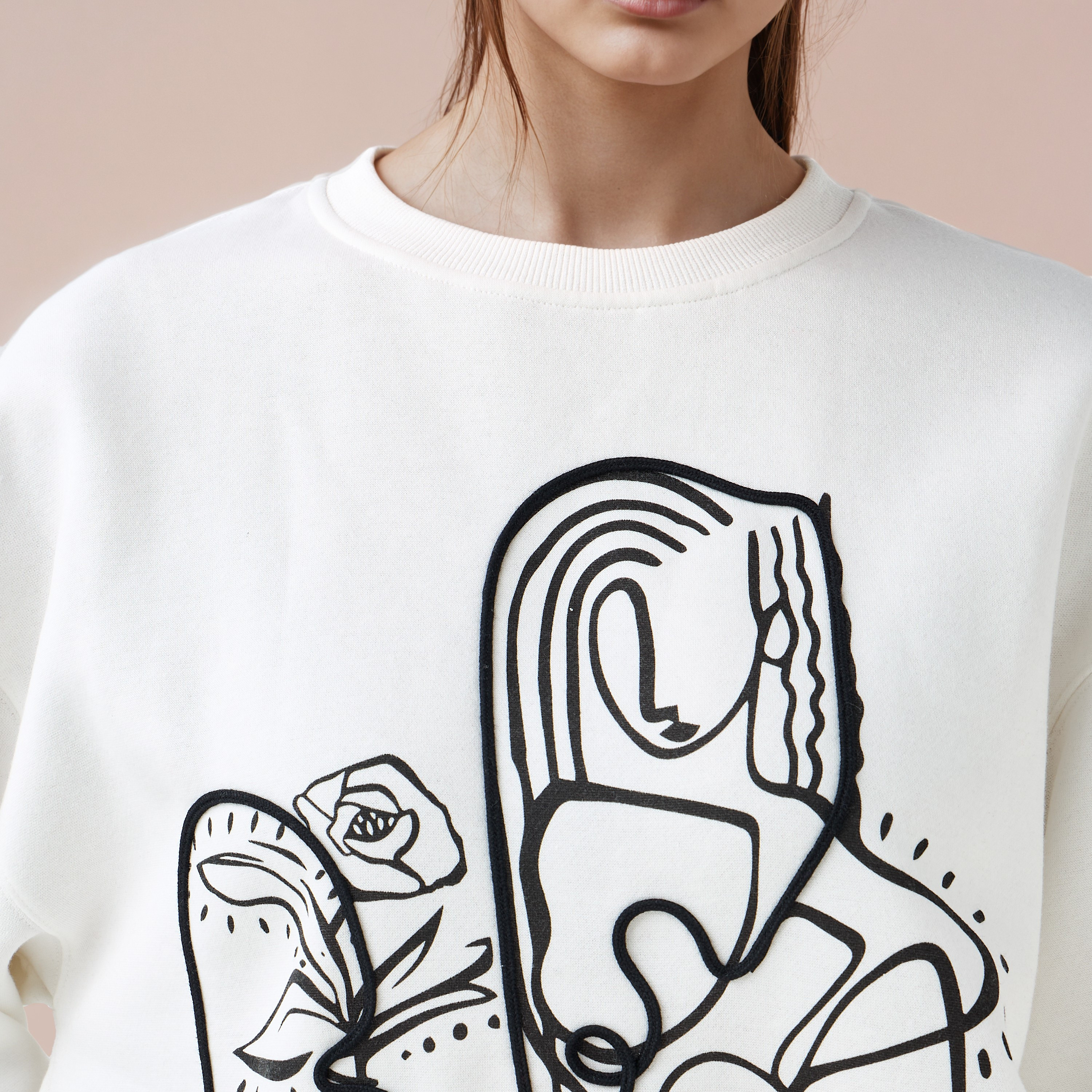 Graphic Print Sweatshirt with Crew Neck-women-winterwear-hoodiesandsweatshirts-sweatshirts-image-5