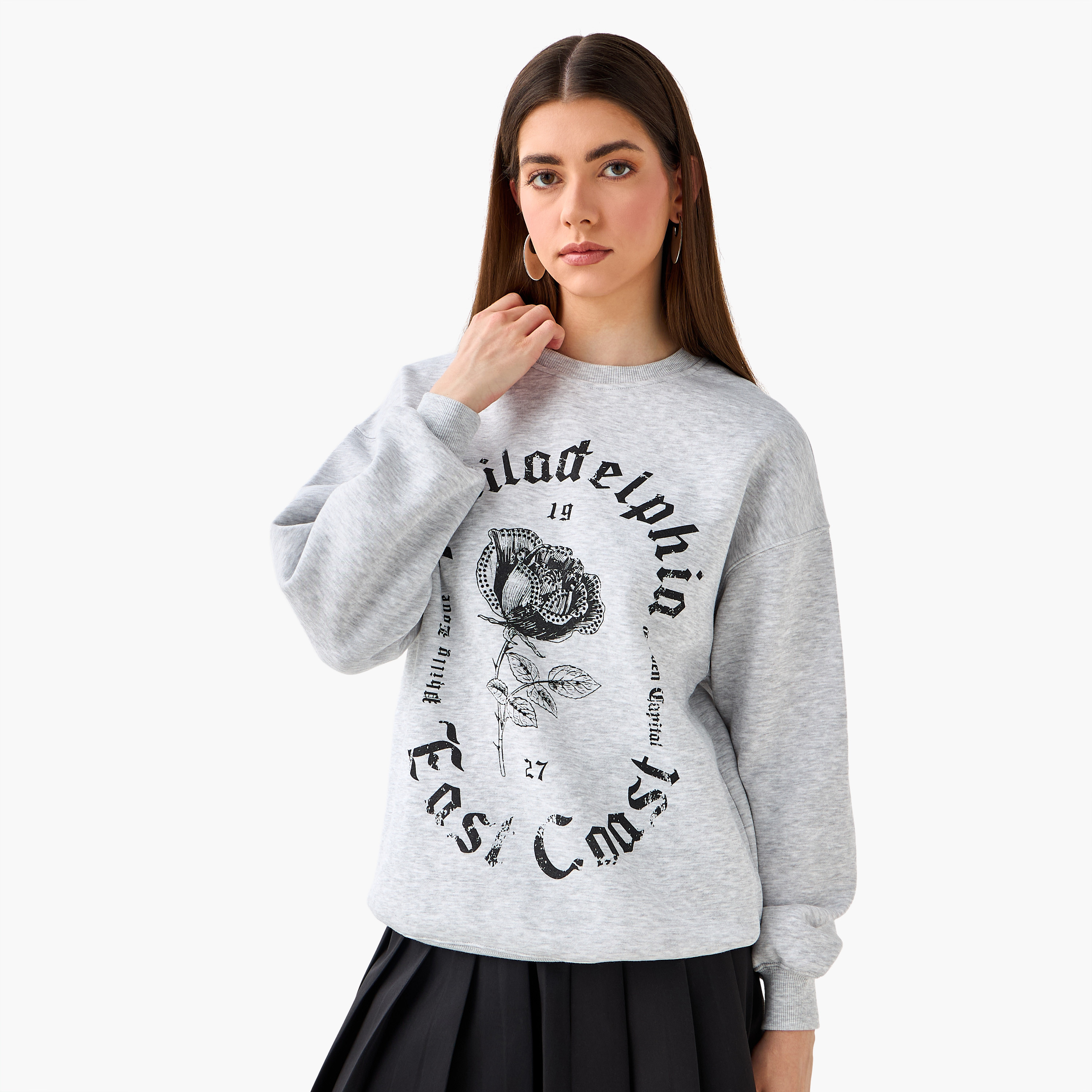 Graphic Print Sweatshirt with Crew Neck-women-winterwear-hoodiesandsweatshirts-sweatshirts-image-1