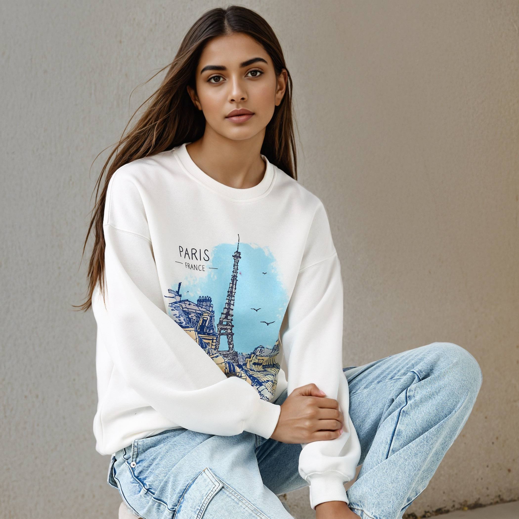 سويت شيرت بياقة ضيقة وطبعات جرافيك-women-clothing-hoodiesandsweatshirts-sweatshirts-image-16