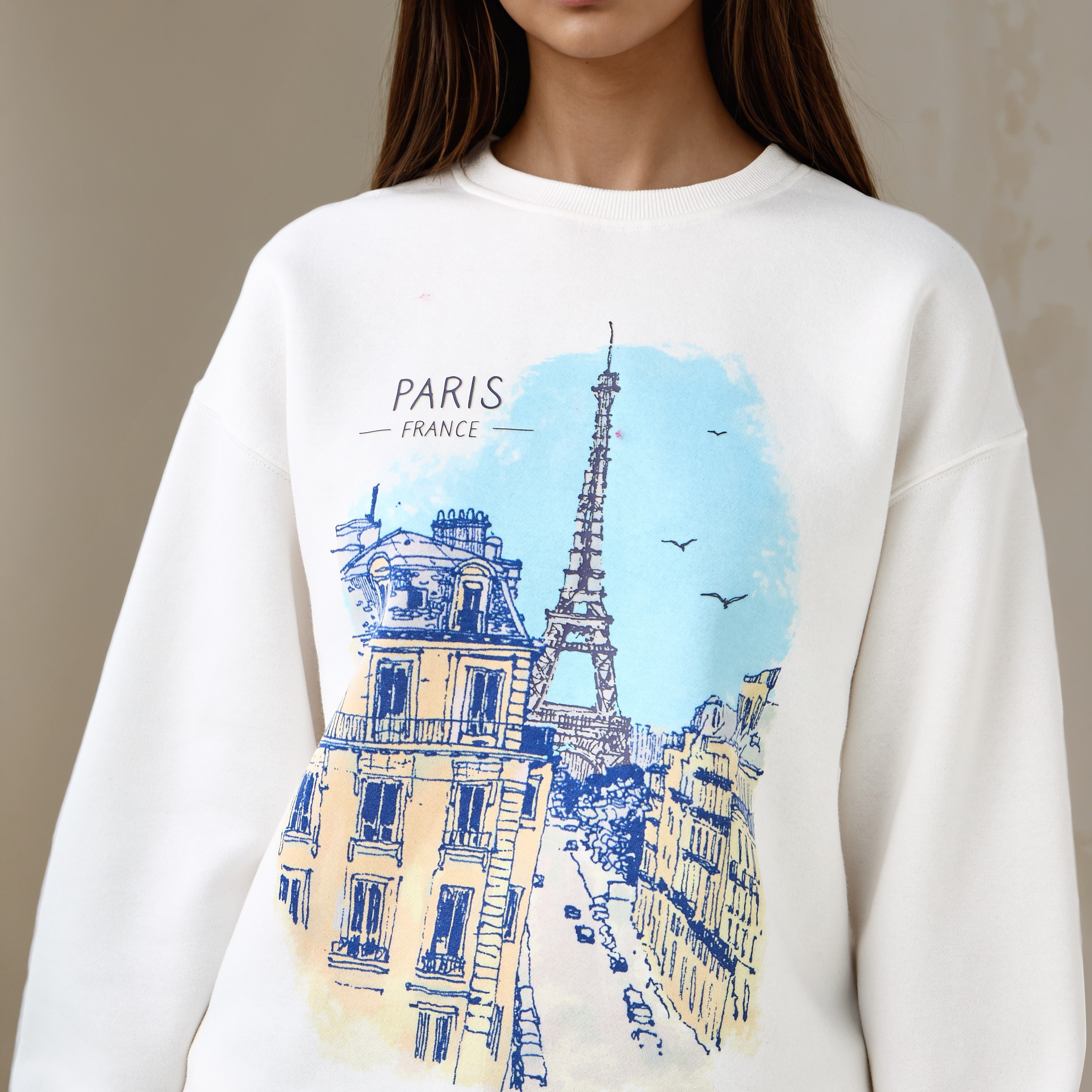Graphic Print Sweatshirt with Crew Neck-women-winterwear-hoodiesandsweatshirts-sweatshirts-image-4