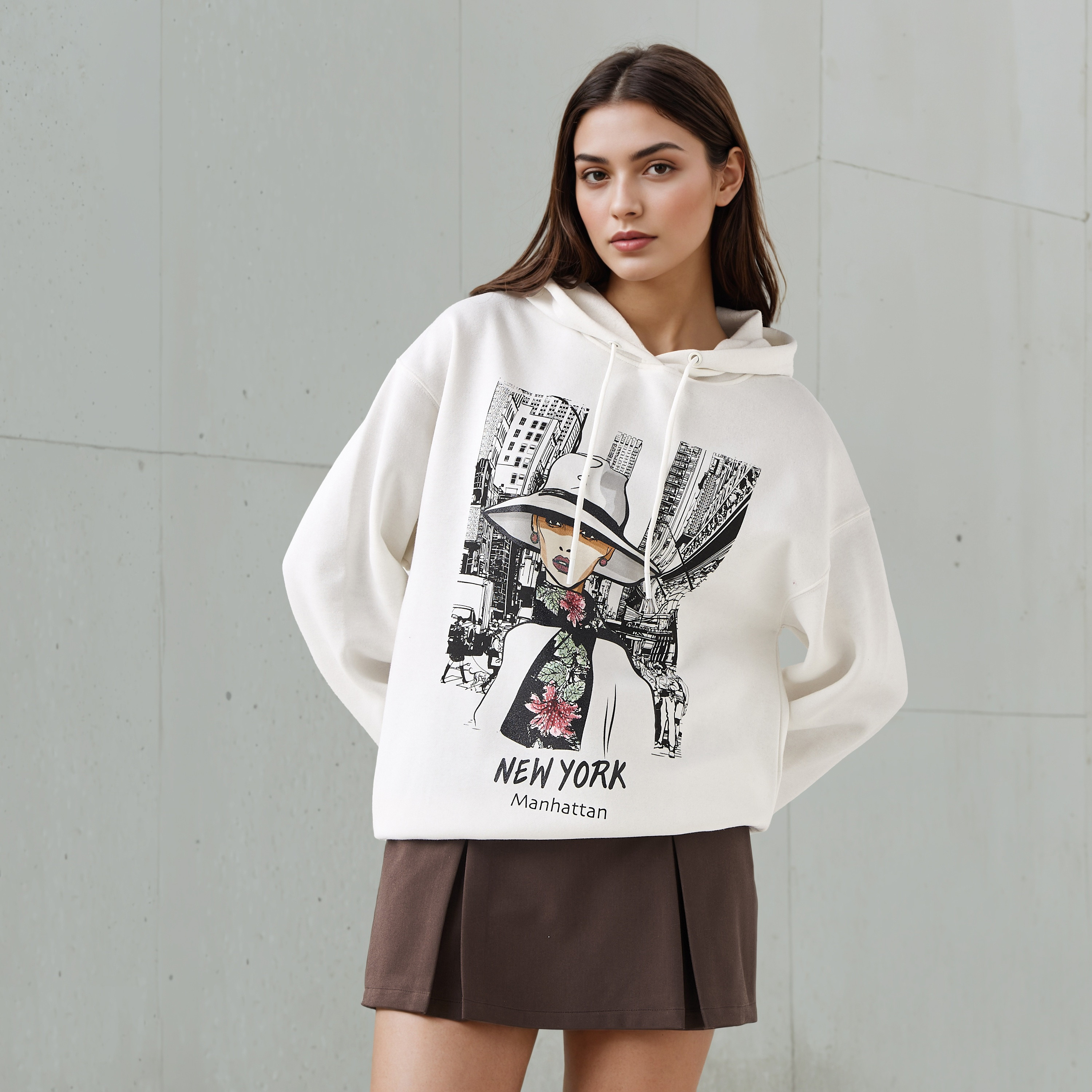 Hoodie with Graphic Print-women-winterwear-hoodiesandsweatshirts-hoodies-image-1
