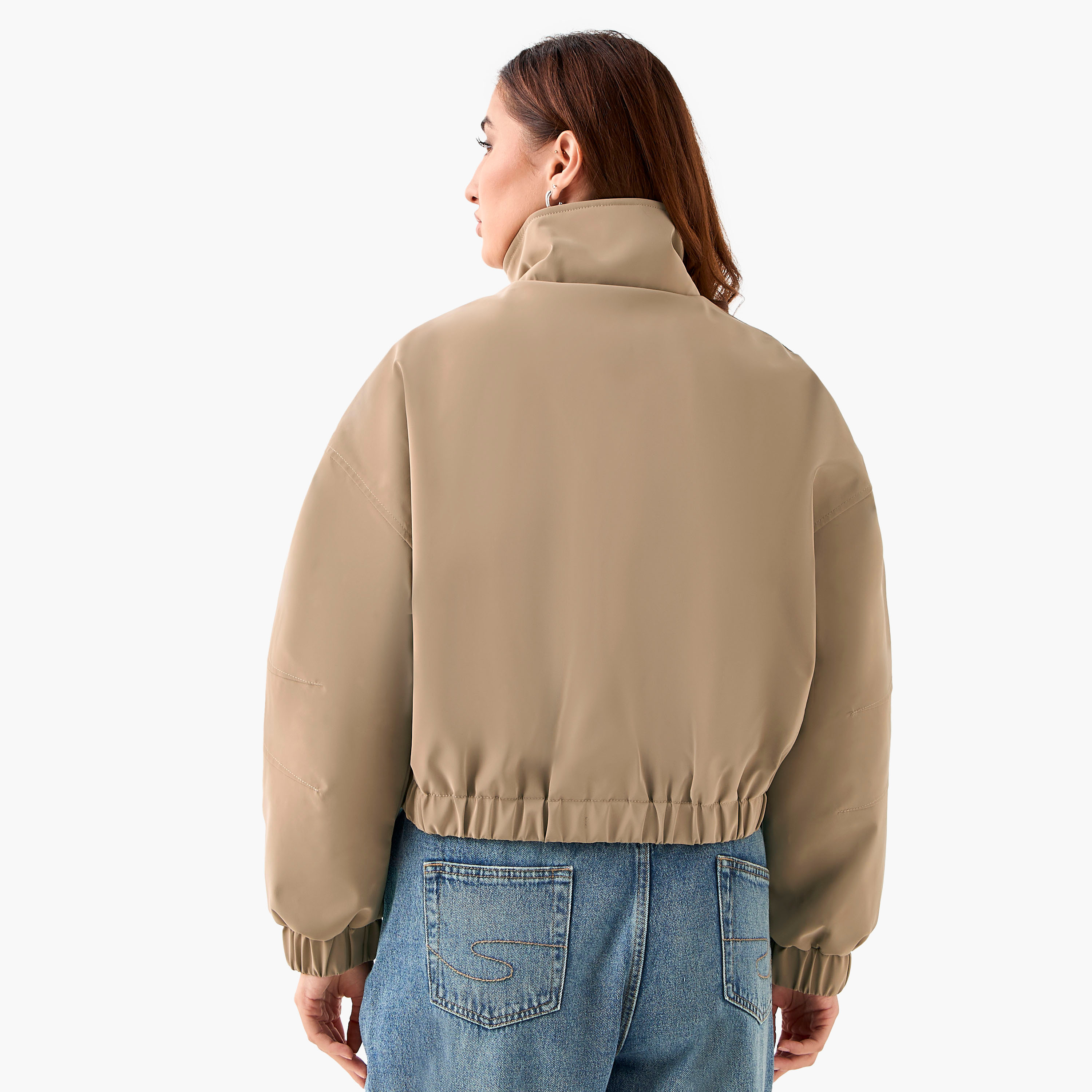 Regular Polyester Puffer Utility Jacket with Pockets-women-winterwear-coatsandjackets-jackets-image-3