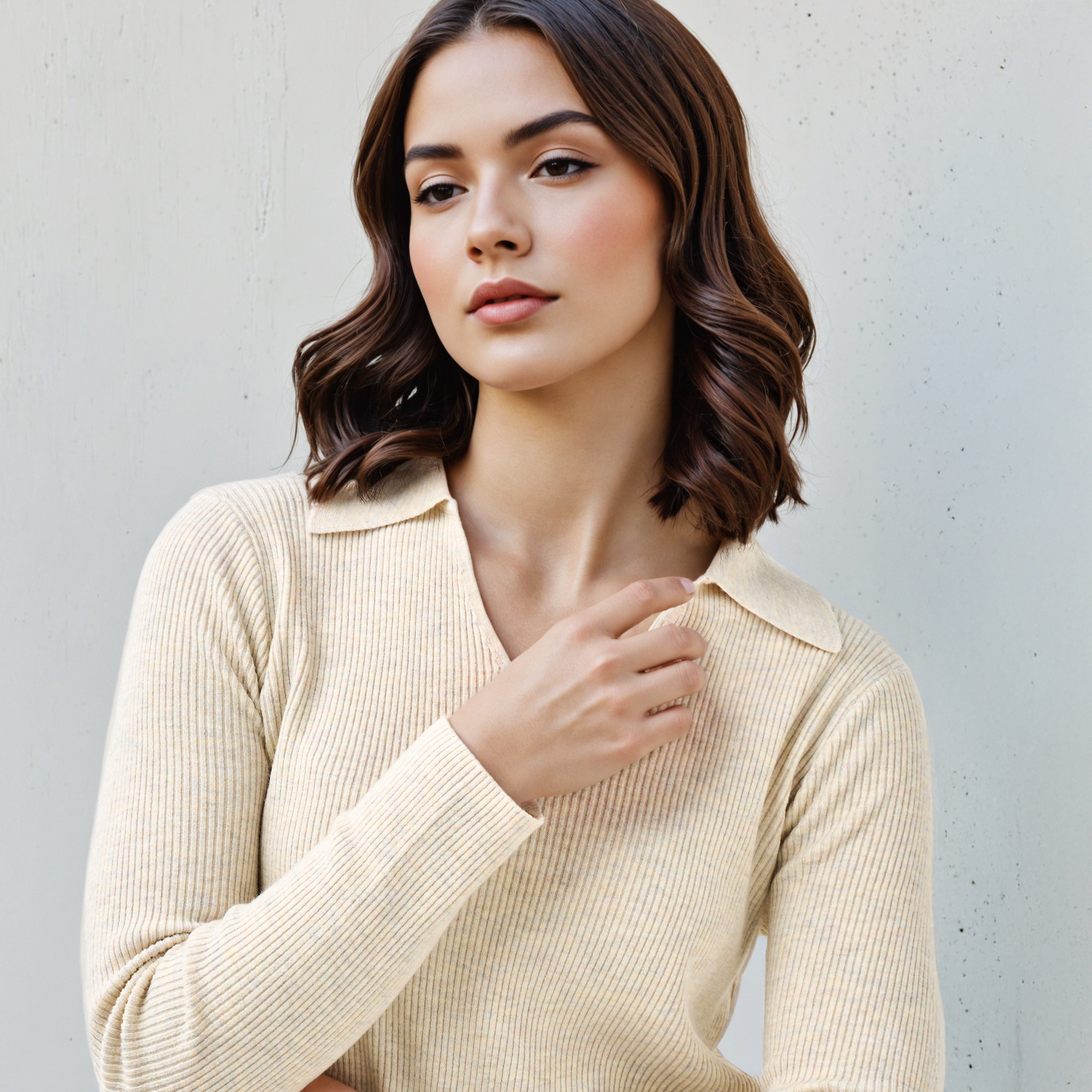 تيشيرت بولو قصيرمضلع-women-clothing-tshirts-image-4