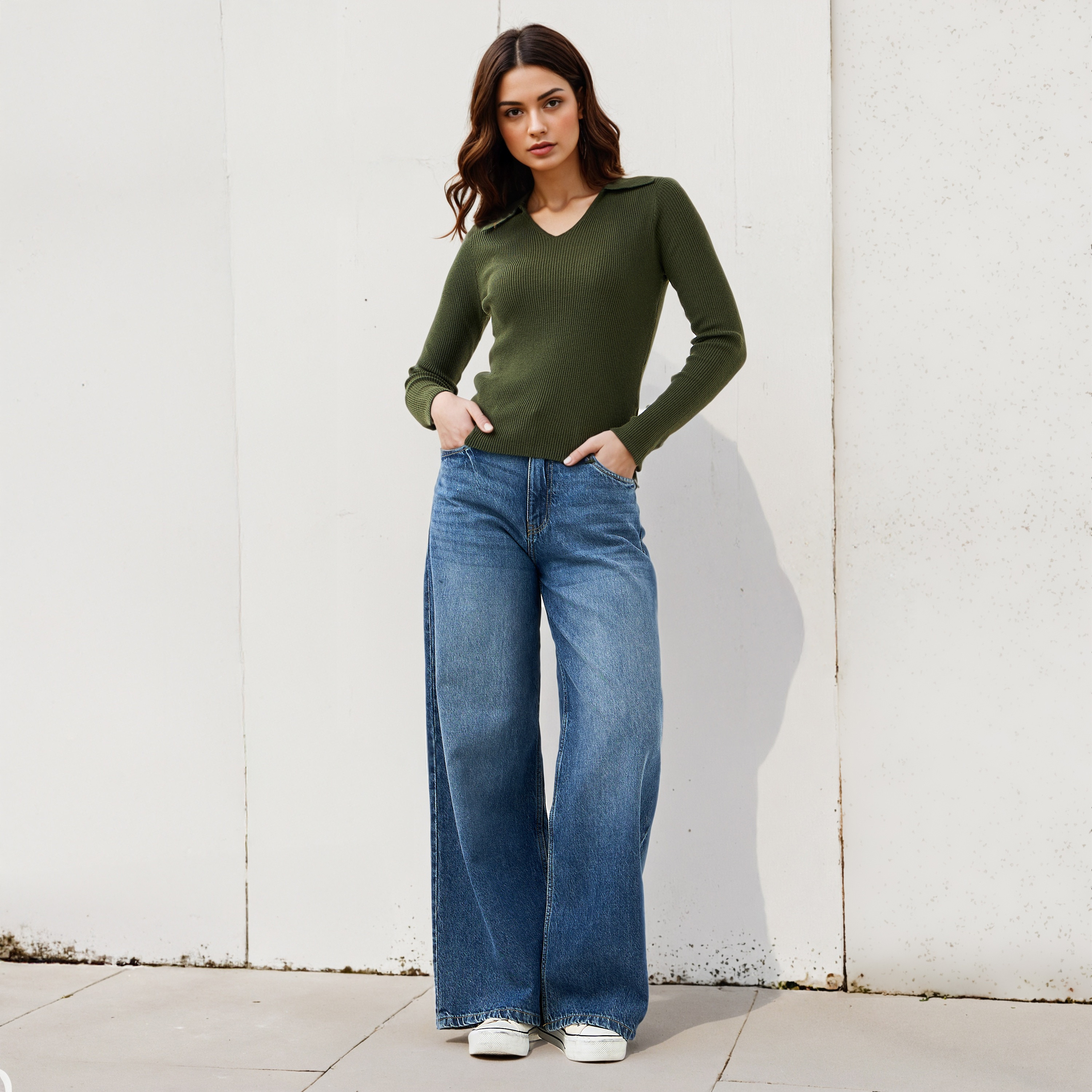 تيشيرت بولو قصيرمضلع-women-clothing-tshirts-image-2