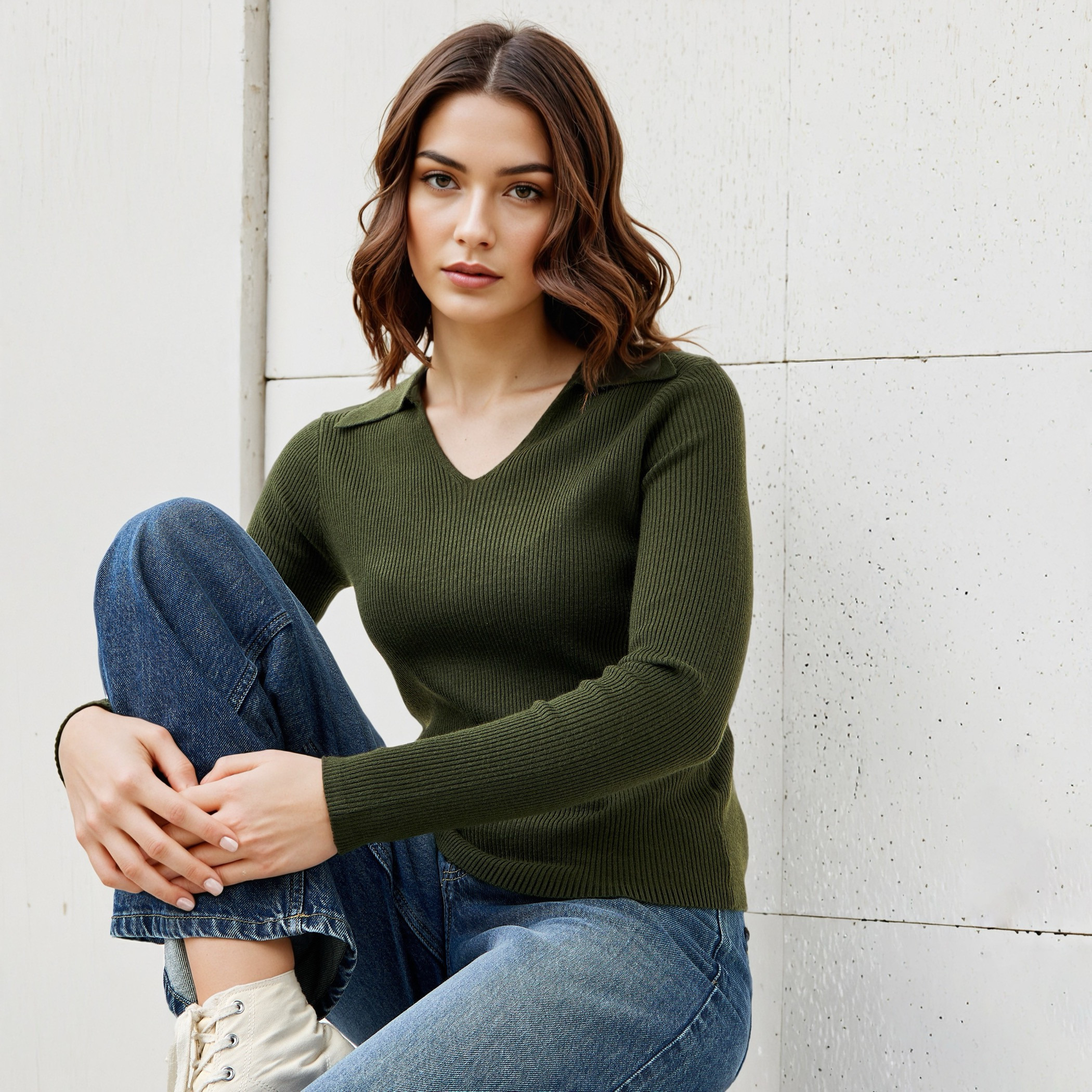 تيشيرت بولو قصيرمضلع-women-clothing-tshirts-image-5