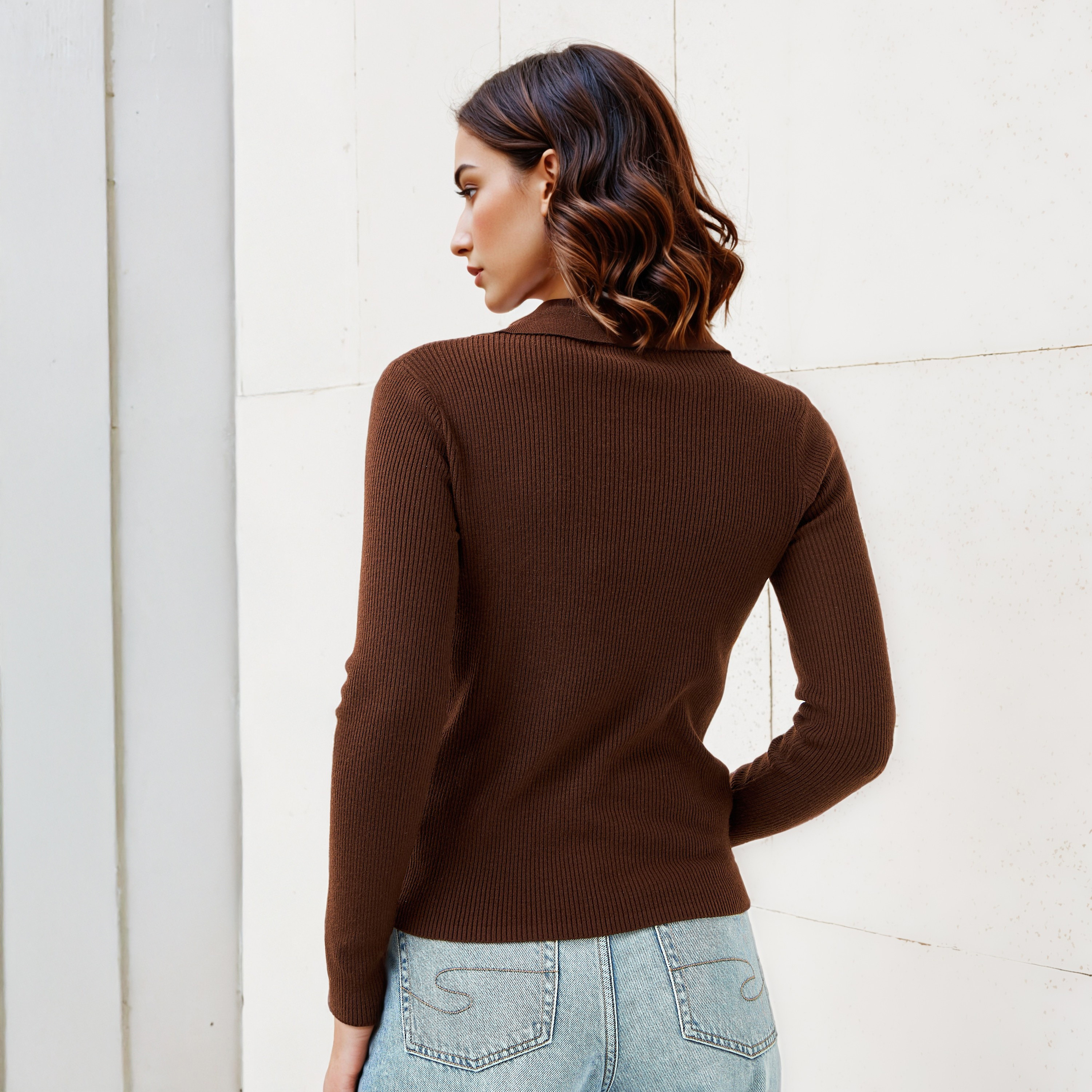 تيشيرت بولو قصيرمضلع-women-clothing-tshirts-image-3