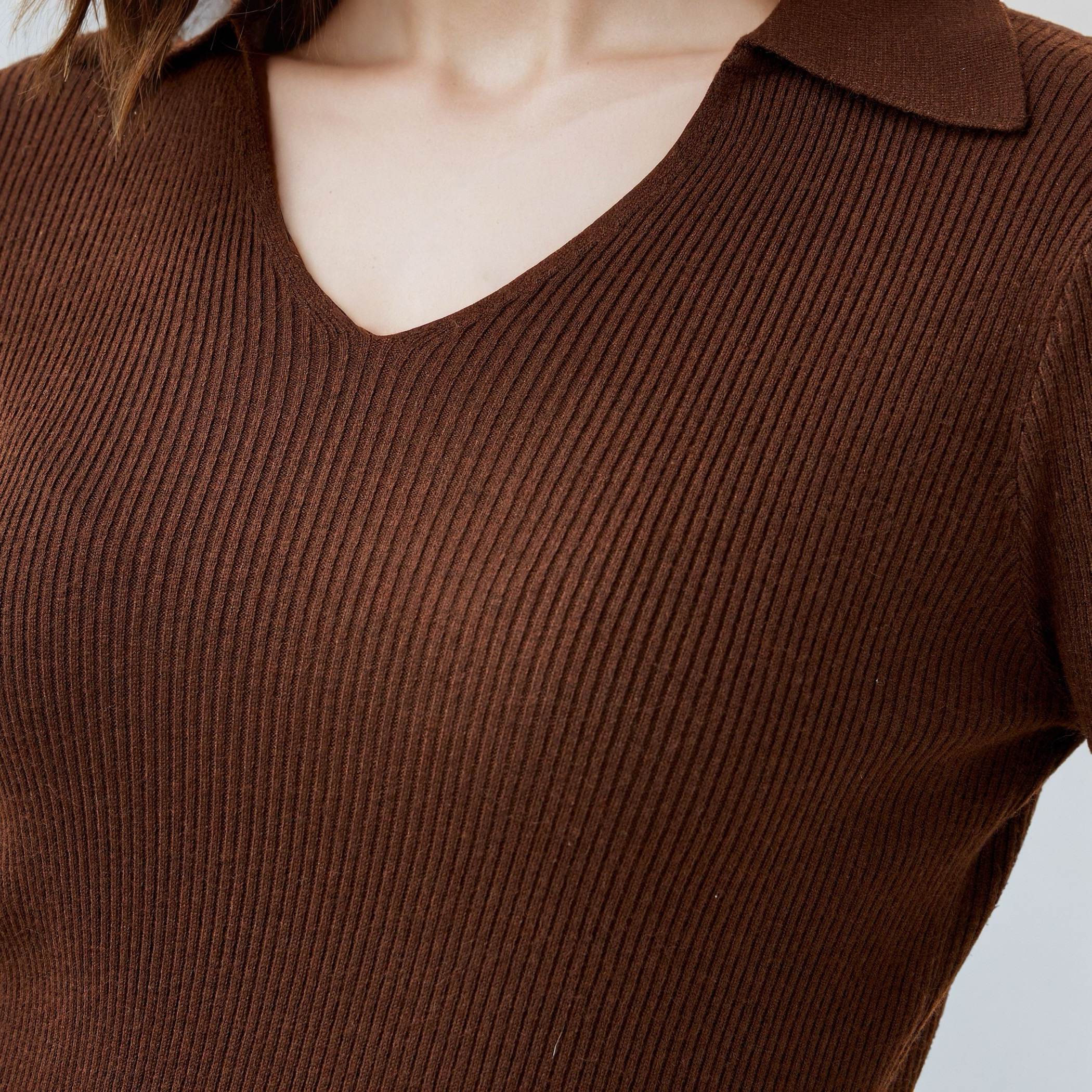 تيشيرت بولو قصيرمضلع-women-clothing-tshirts-image-5