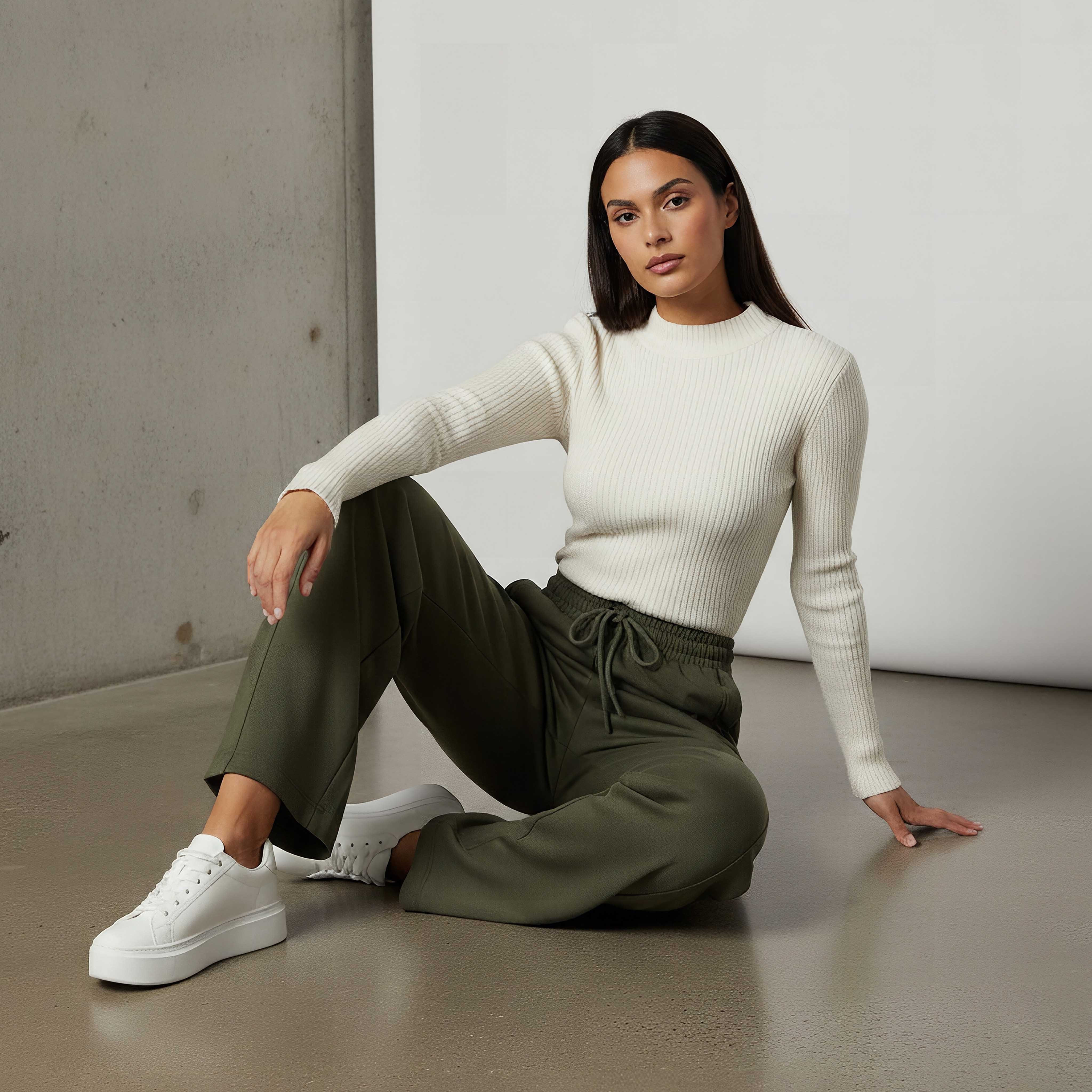 Barrel Fit Mid Rise Panelled Pants-women-clothing-bottoms-trousers-image-5
