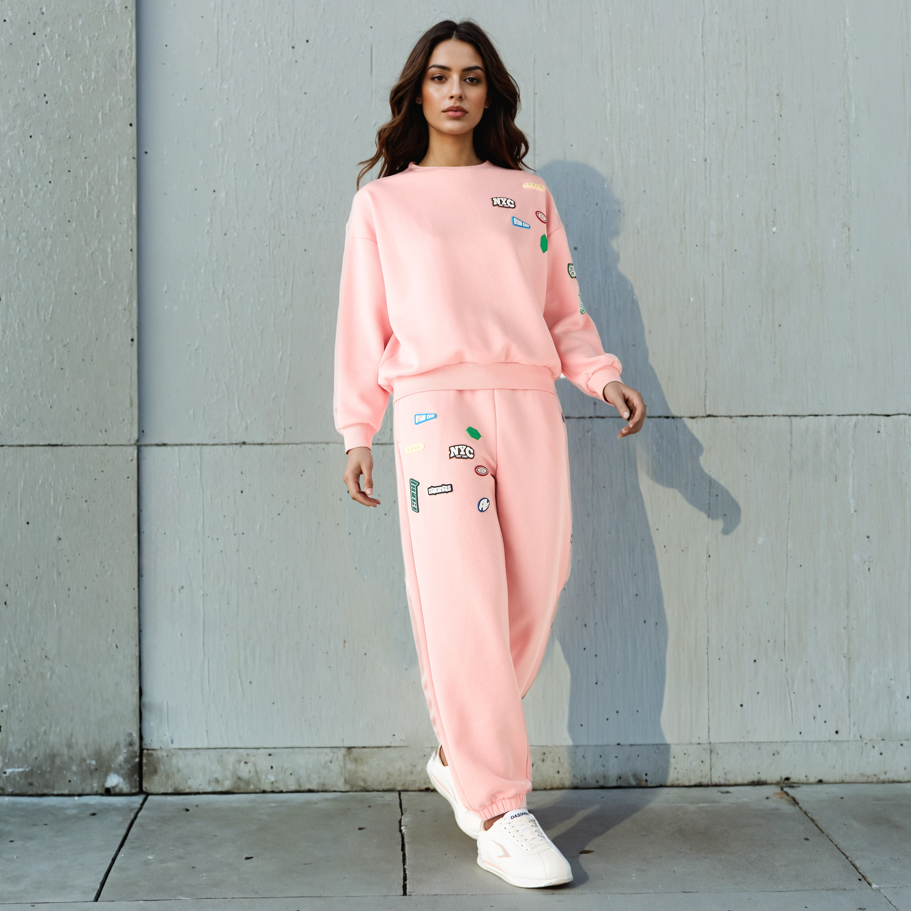 Patch Accent Sweatshirt-women-winterwear-hoodiesandsweatshirts-sweatshirts-image-2