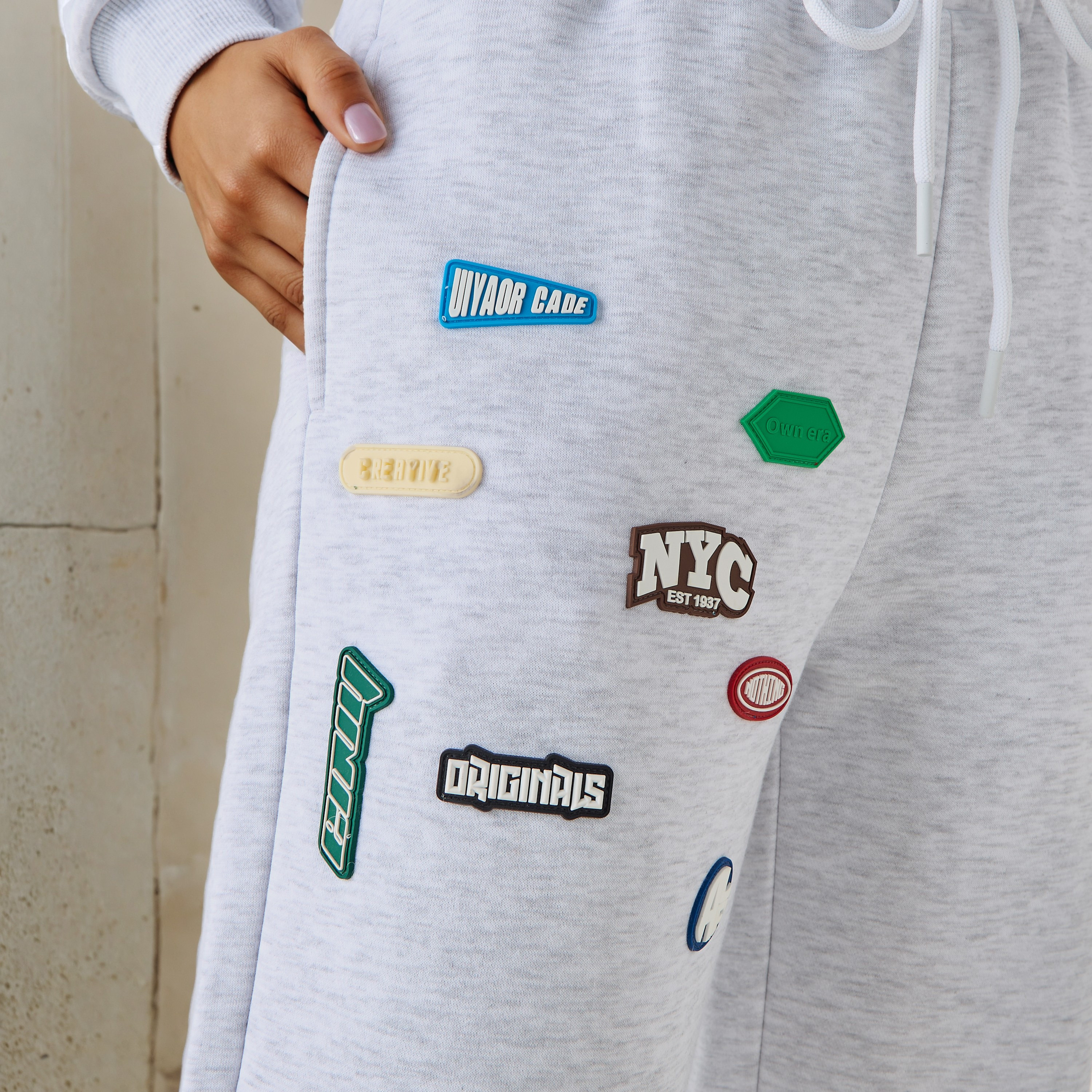 Patch Accent Joggers-women-clothing-bottoms-joggers-image-4