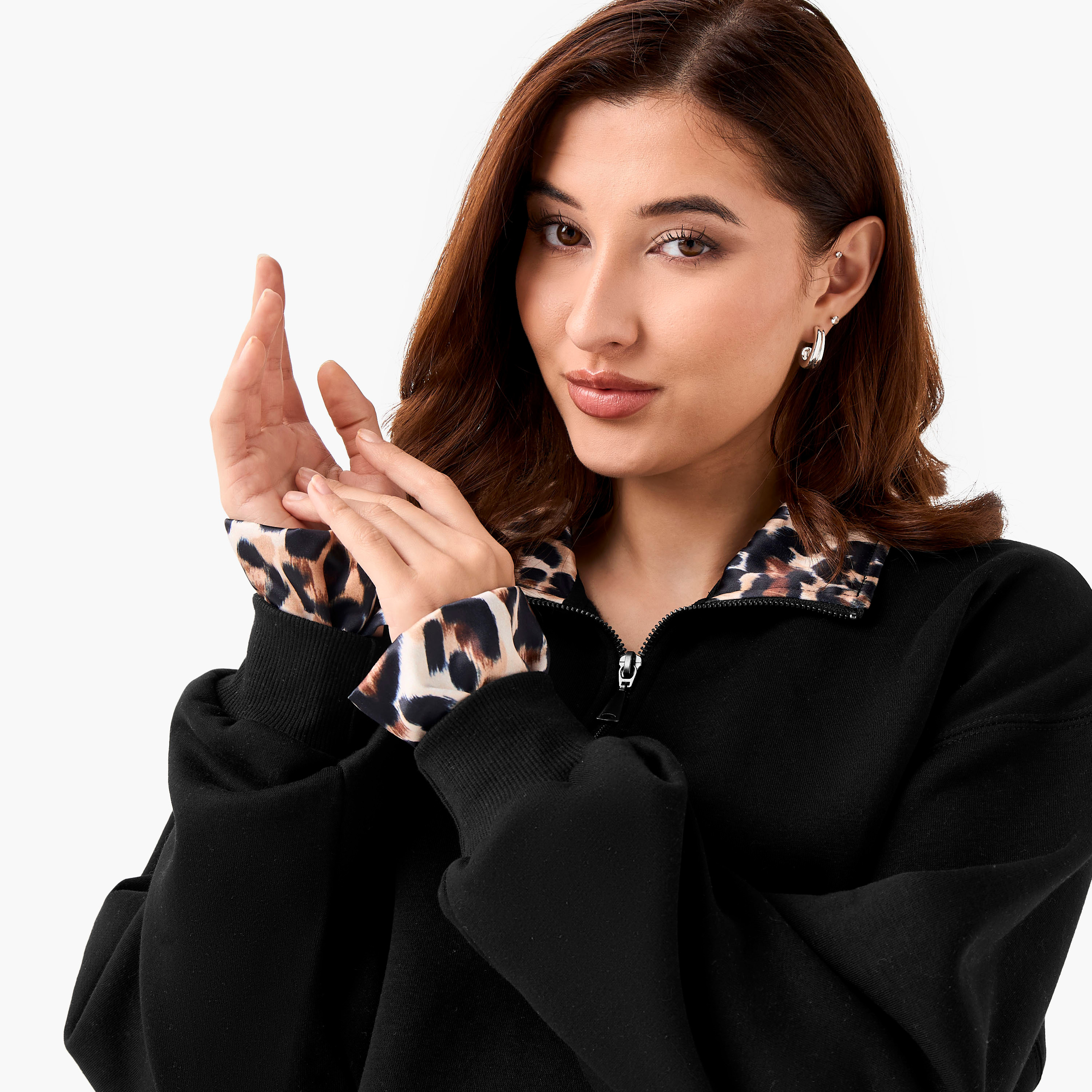 Sweatshirt with Animal Print and Half-Zip-women-clothing-hoodiesandsweatshirts-sweatshirts-image-5