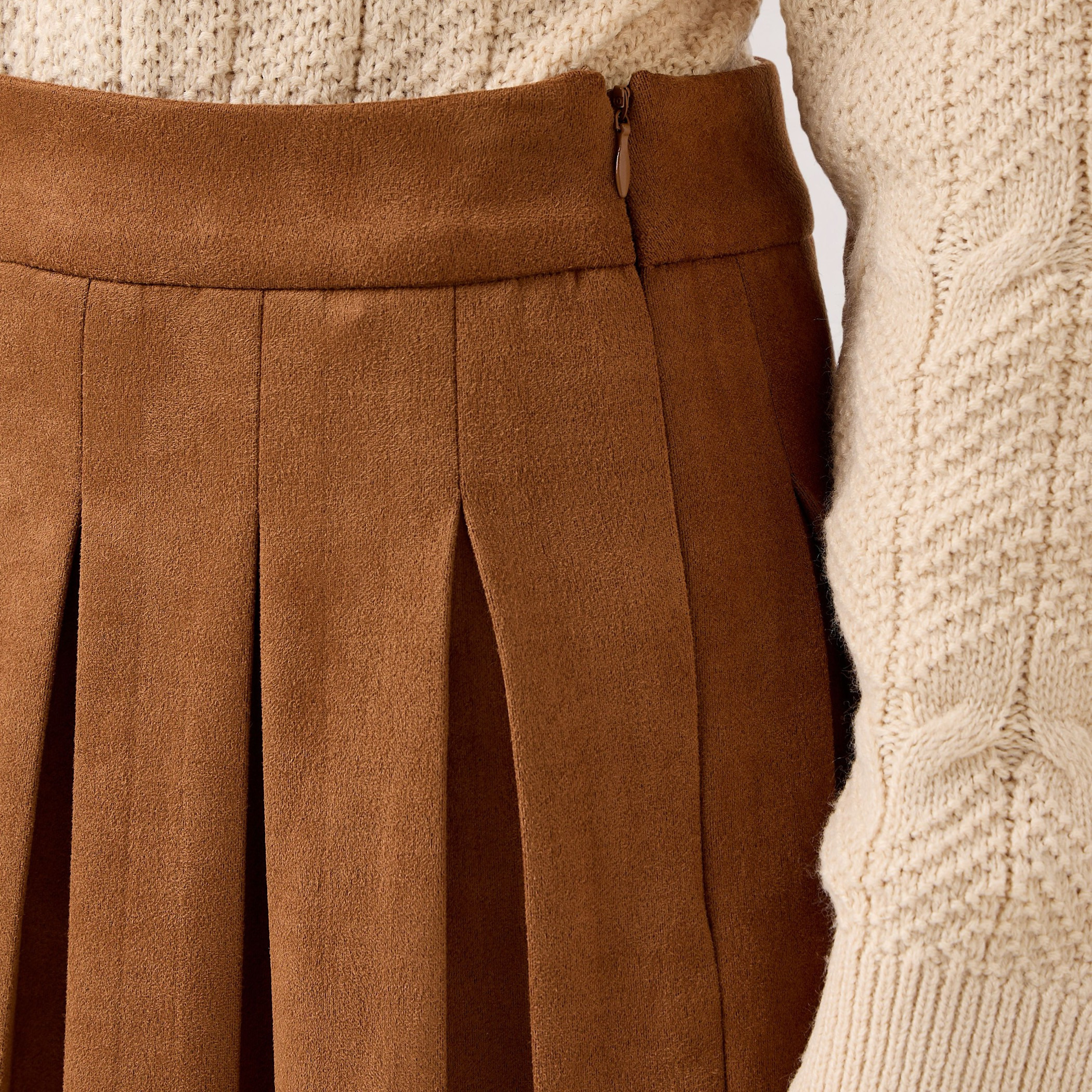 تنورة قصيرة بسحاب إغلاق وطيات-women-clothing-bottoms-skirts-image-4