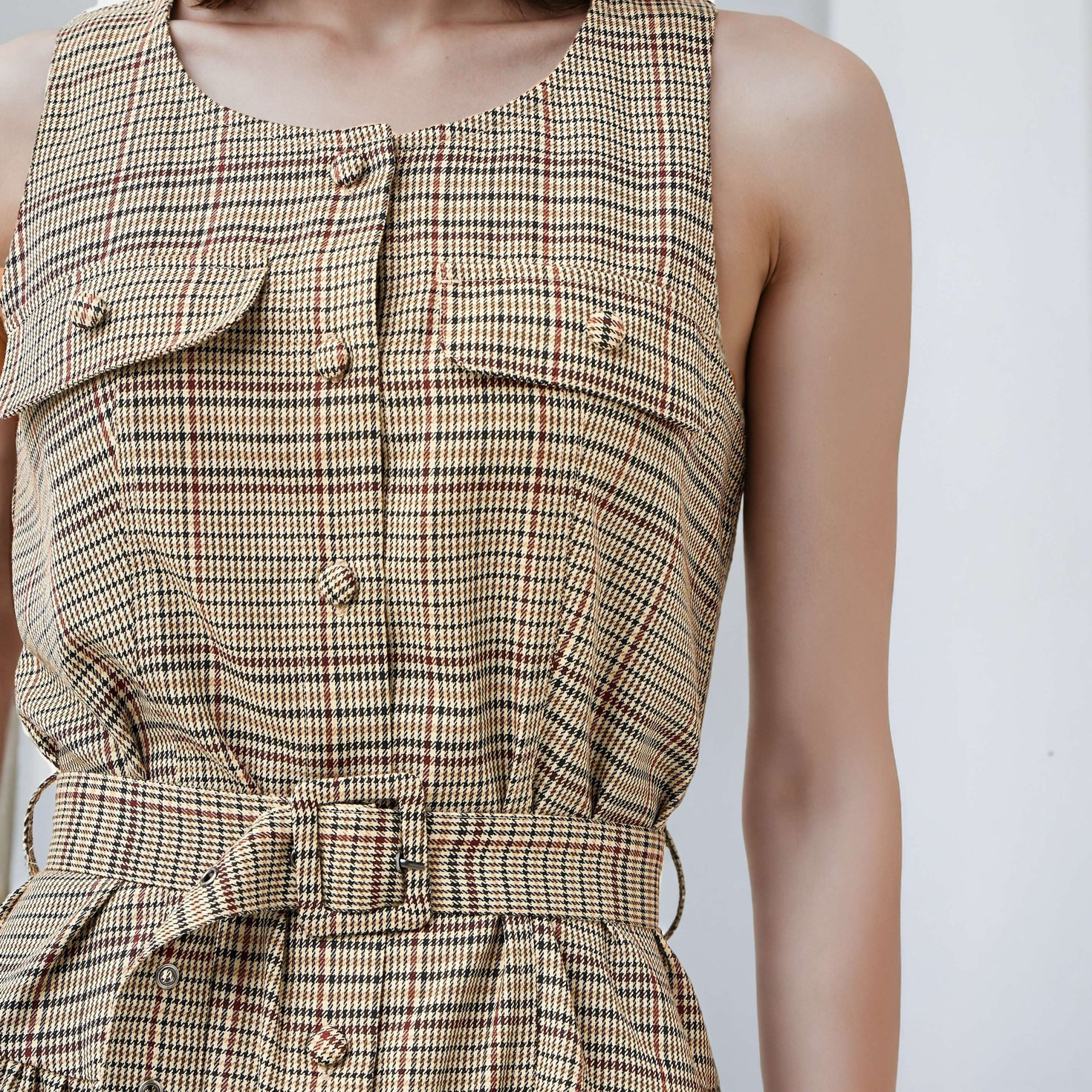 فستان كاروهات بحزام-women-clothing-dresses-image-5