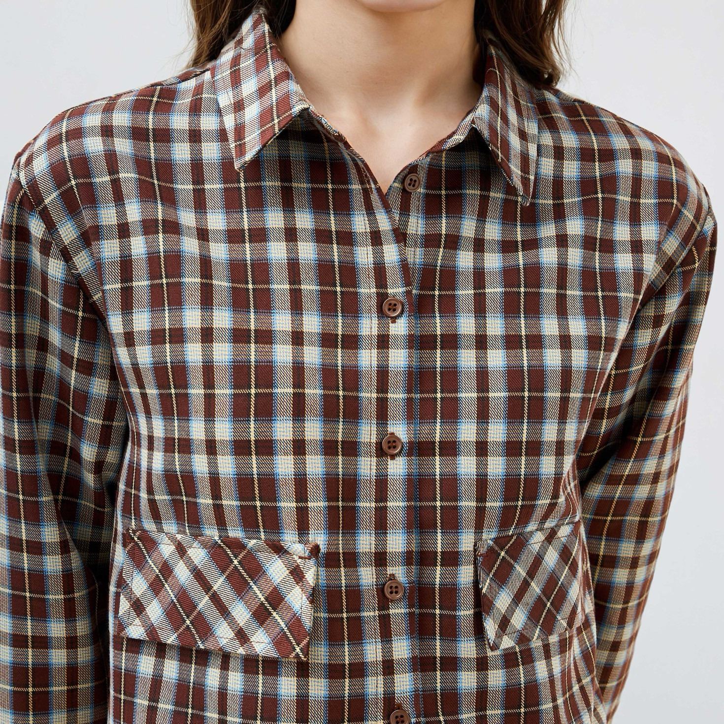 قميص كاروهات بجيب-women-clothing-shirtsandblouses-shirts-image-5