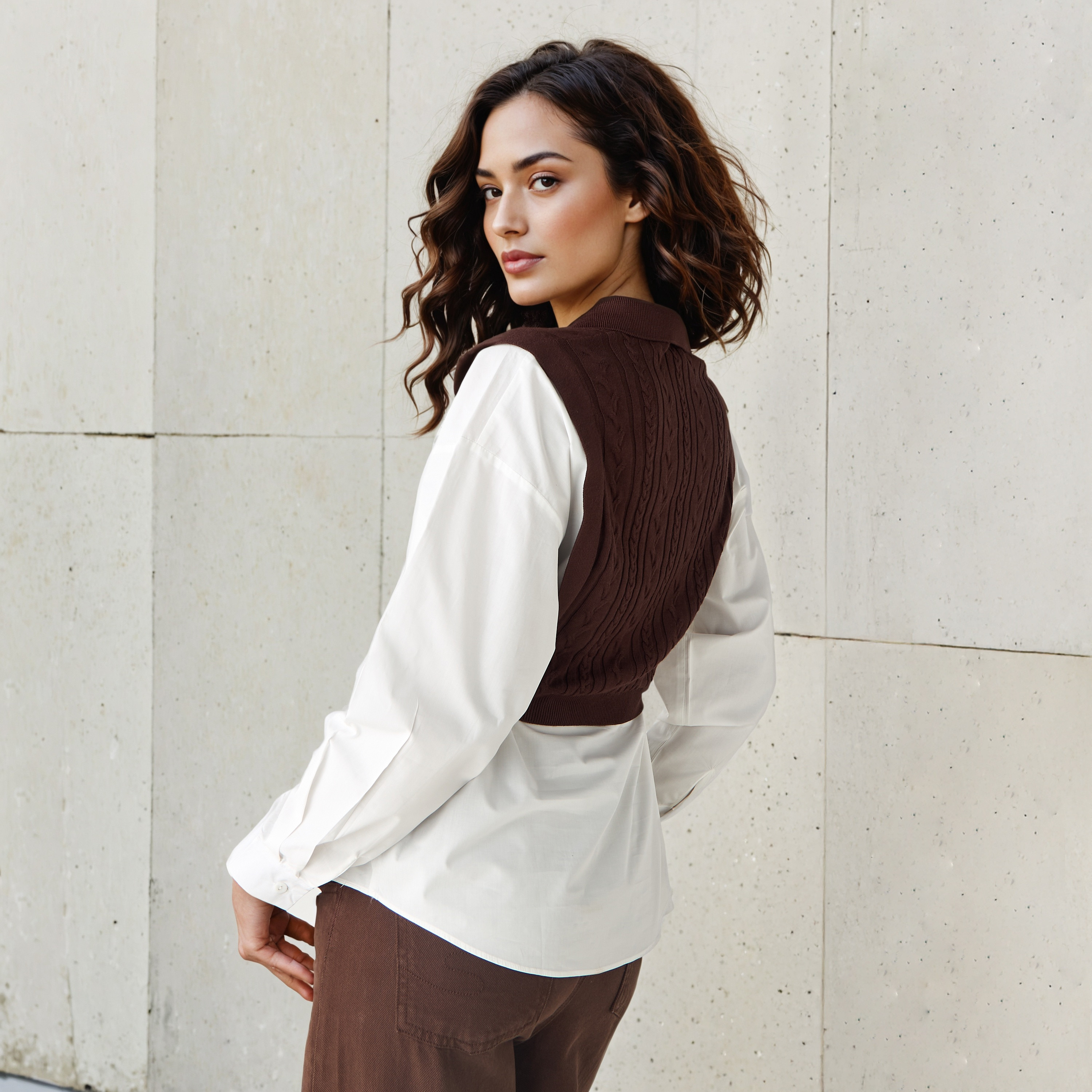 Regular Fit Textured Twofer Top-women-clothing-shirtsandblouses-blouses-image-4