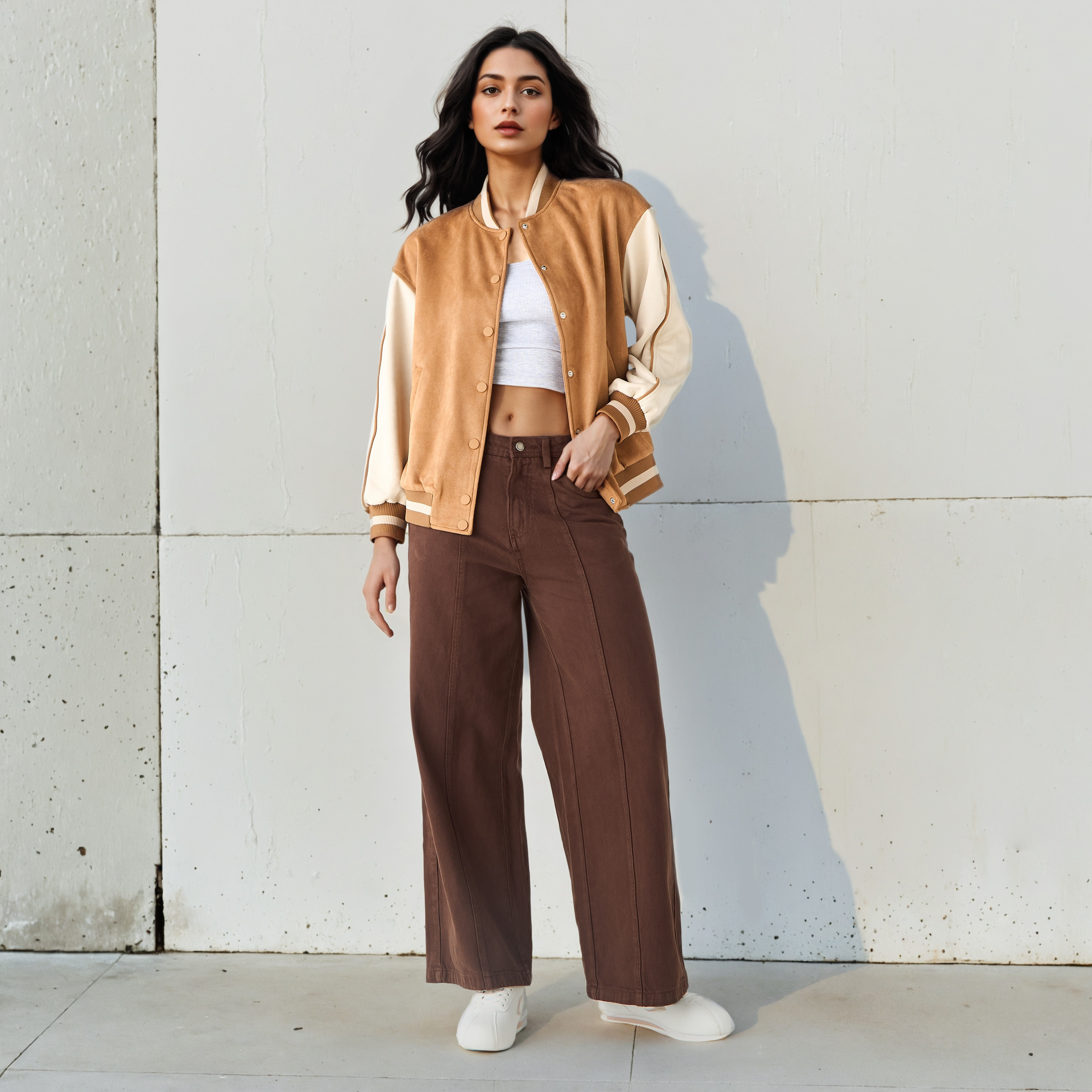 Mandarin Collar Bomber Jacket-women-winterwear-coatsandjackets-jackets-image-2
