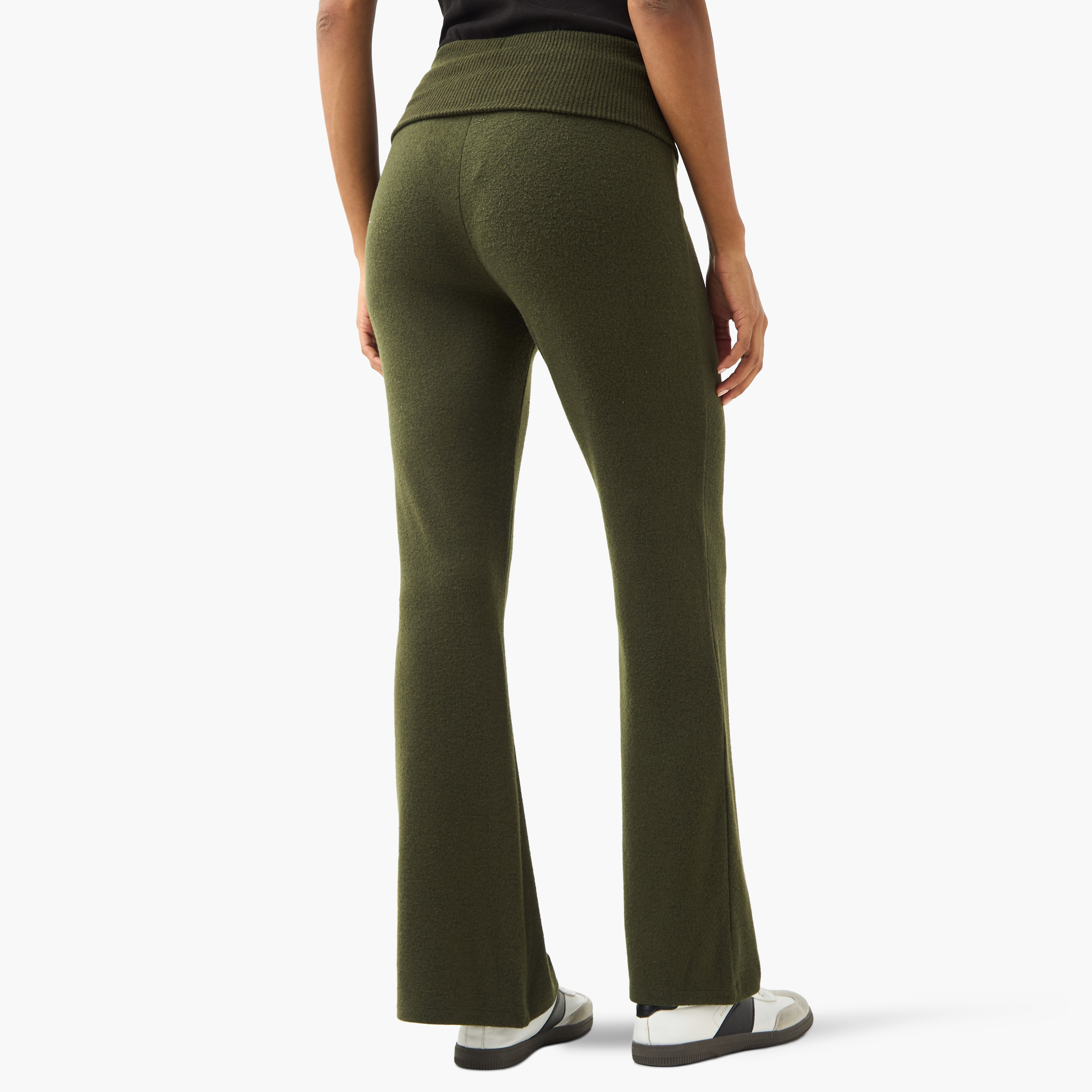 Mid-Rise Flared Pants-women-clothing-bottoms-trousers-image-3