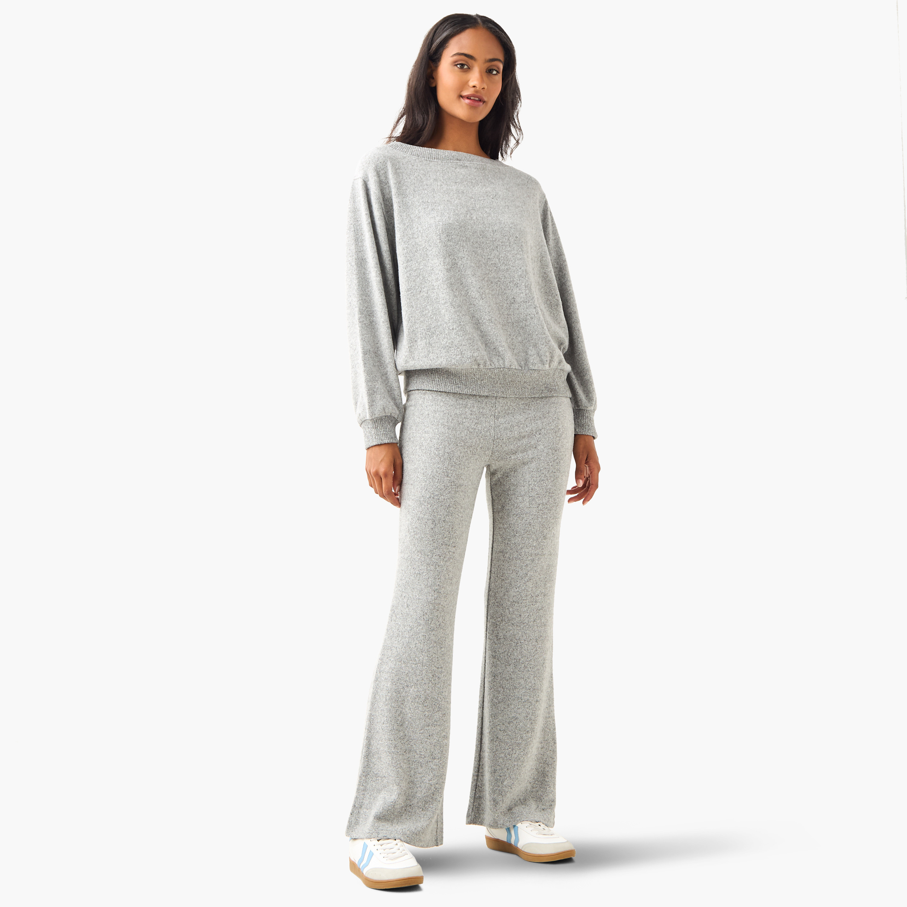 Mid-Rise Flared Pants-women-clothing-bottoms-trousers-image-2