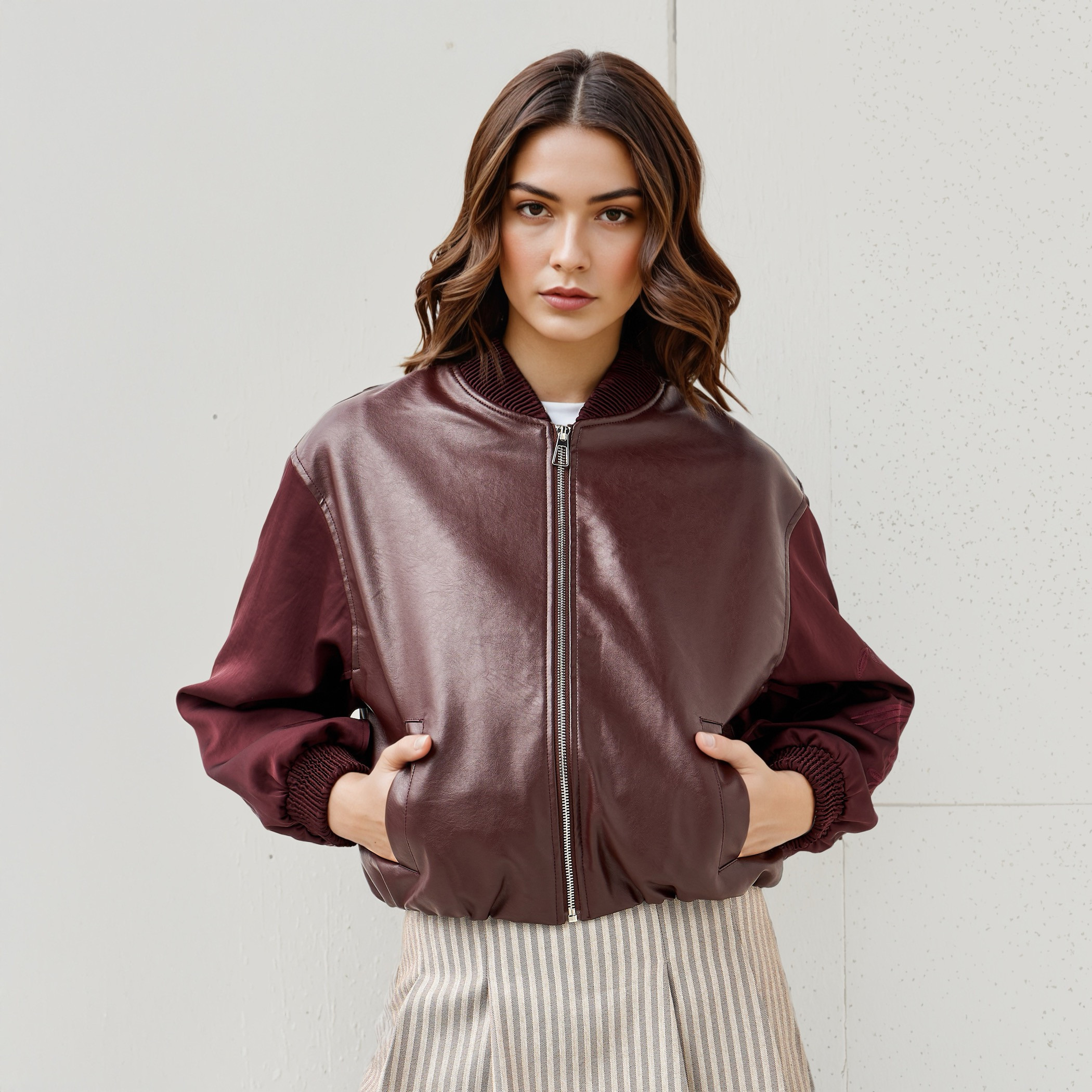 جاكيت بايكر بأكمام مطرزة وسحاب إغلاق-women-winterwear-coatsandjackets-jackets-image-5