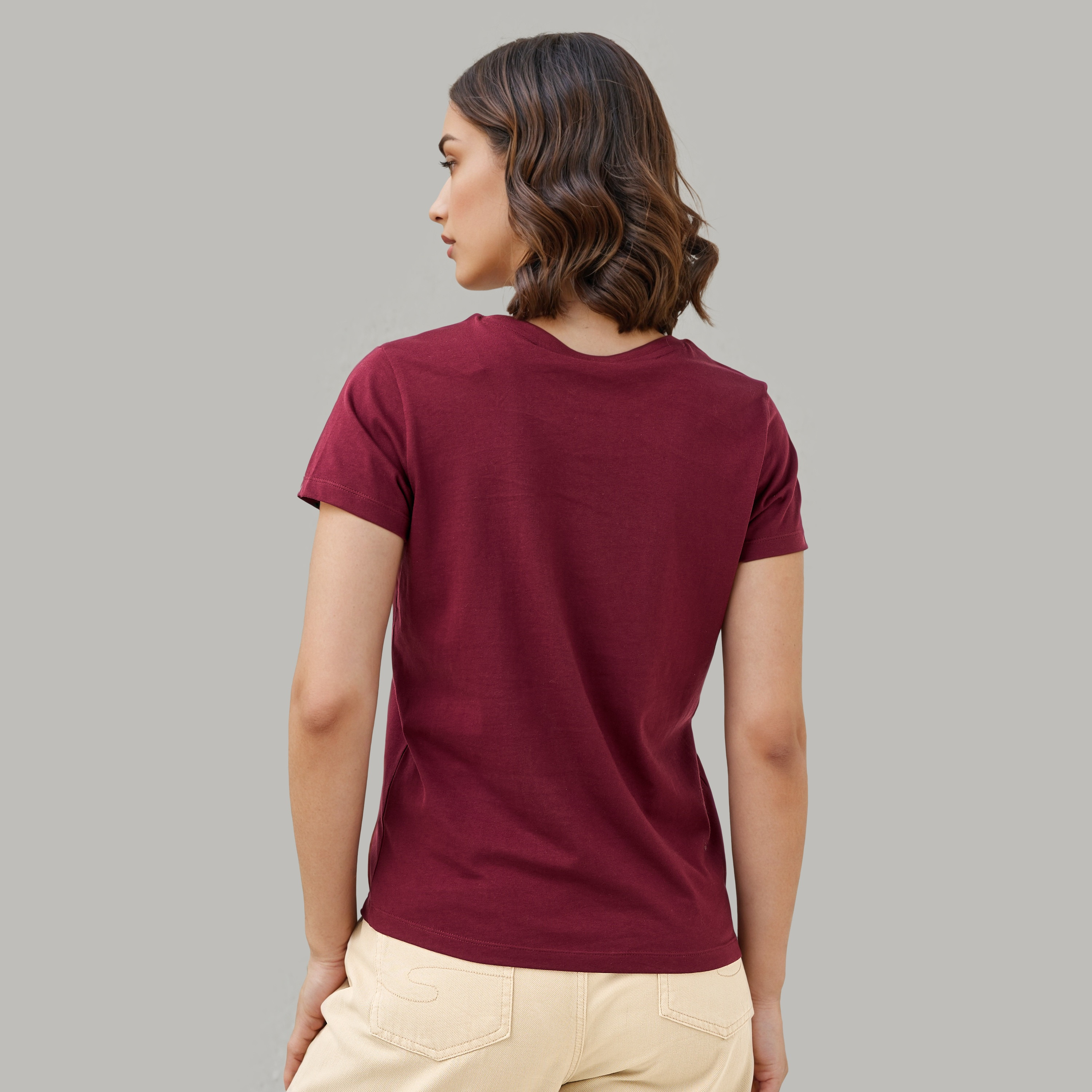 Embroidered Crew Neck T-shirt-women-clothing-tshirts-image-3