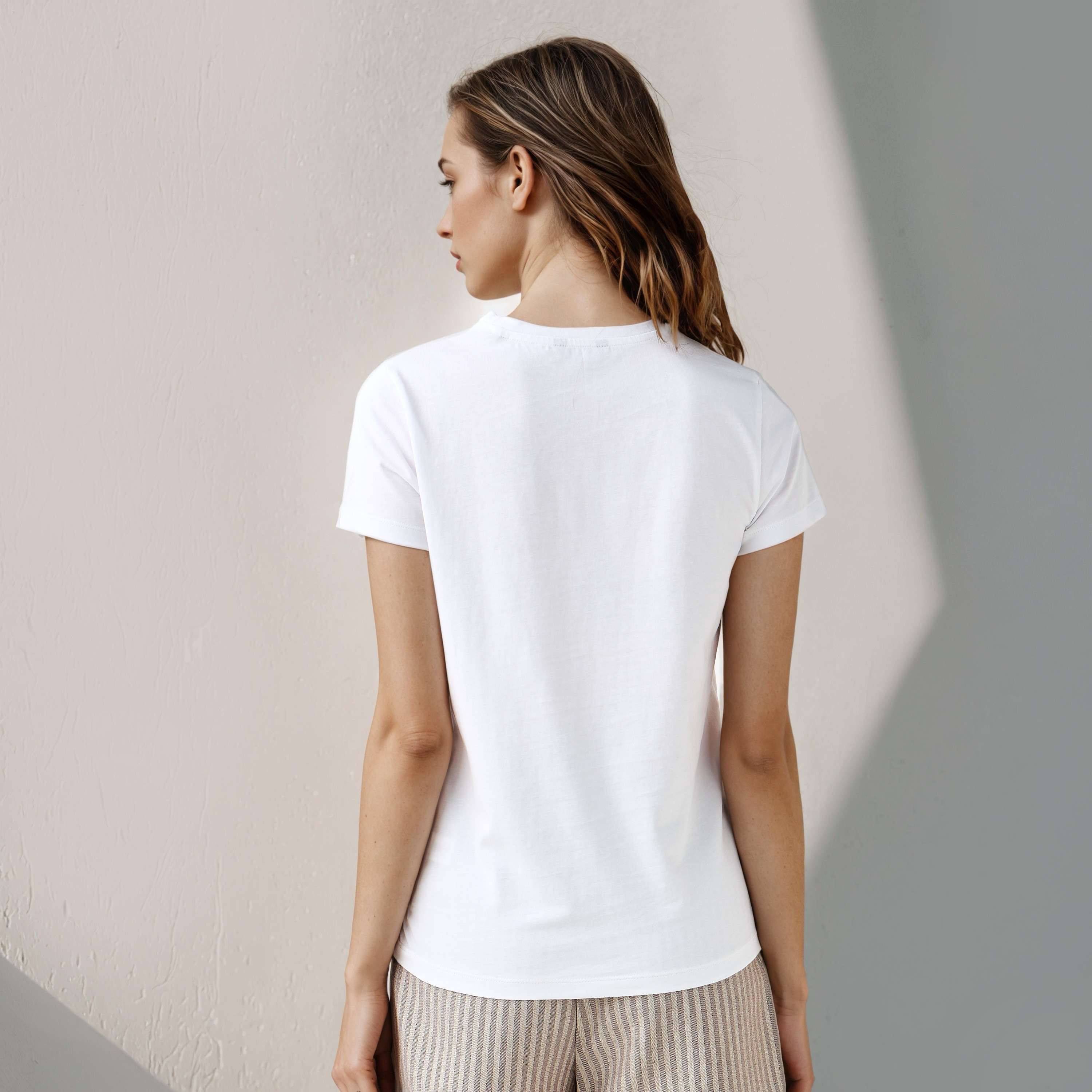 Graphic Print T-shirt with Crew Neck-women-clothing-tshirts-image-3