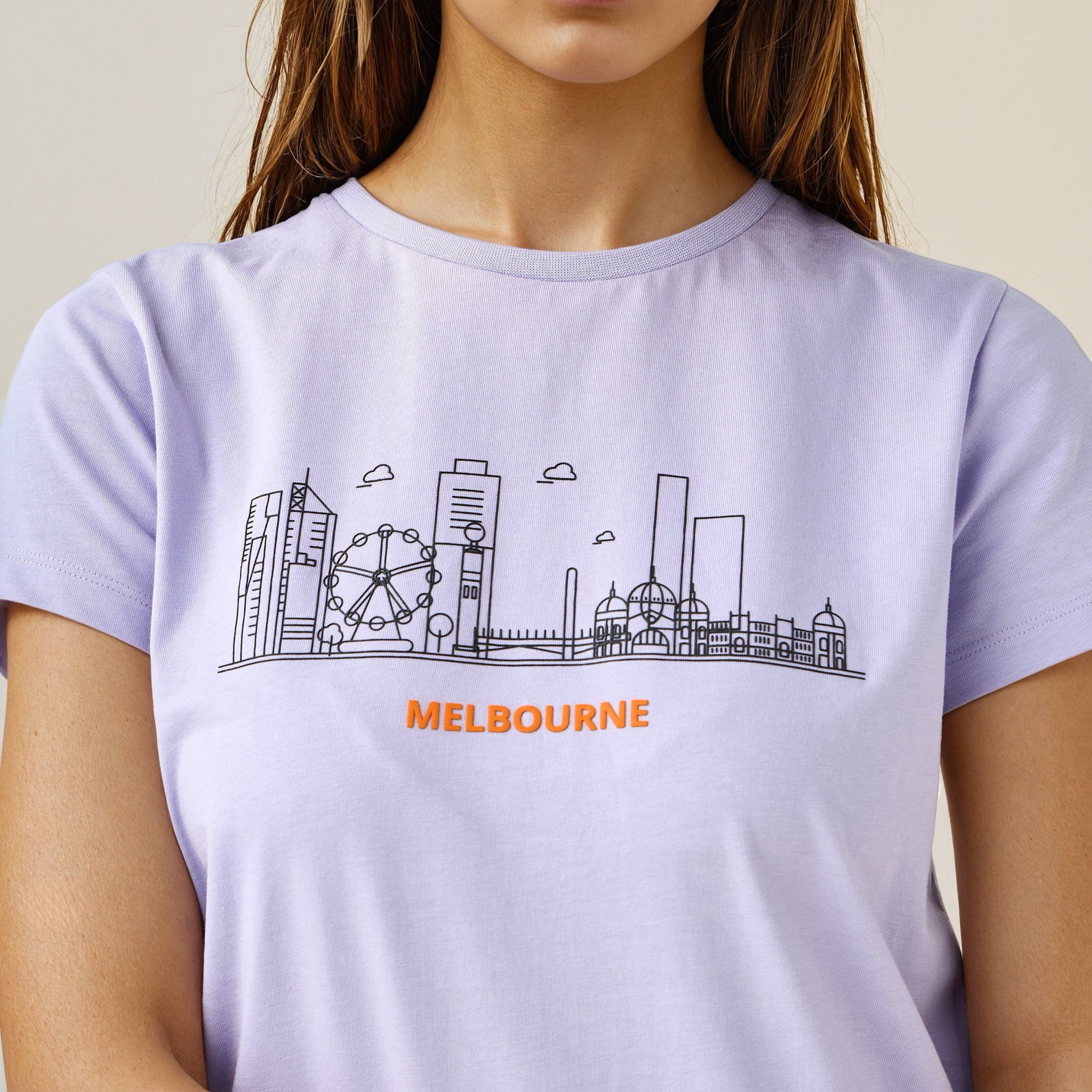Graphic Print T-shirt with Crew Neck-women-clothing-tshirts-image-5