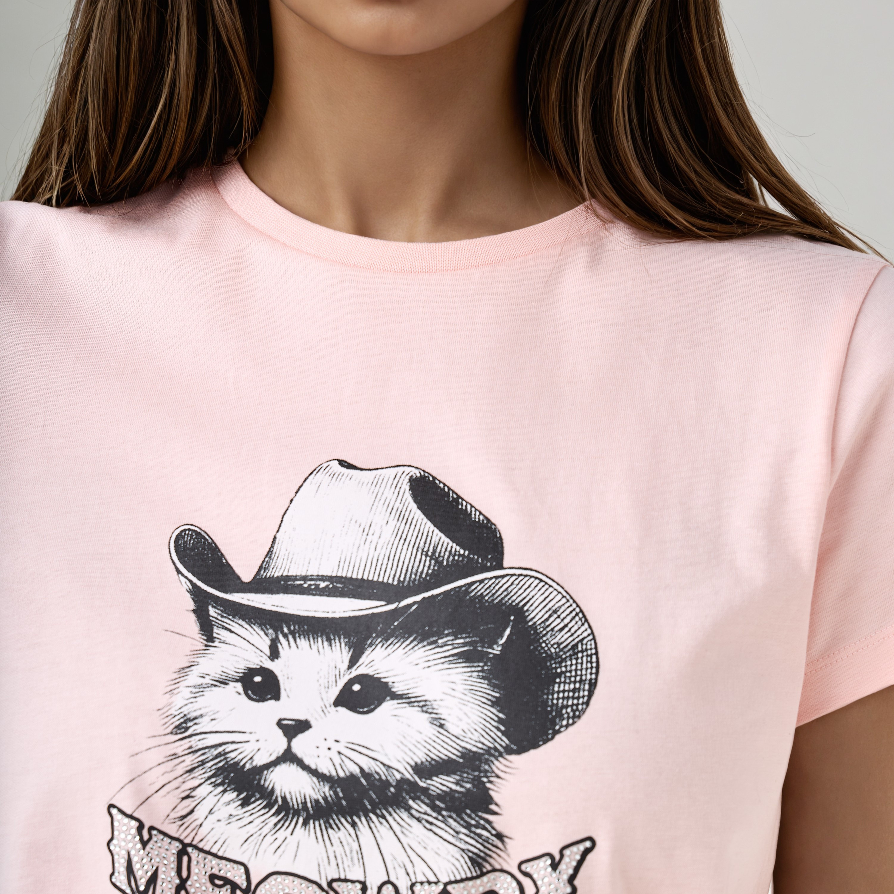 Graphic Print T-shirt with Crew Neck-women-clothing-tshirts-image-5