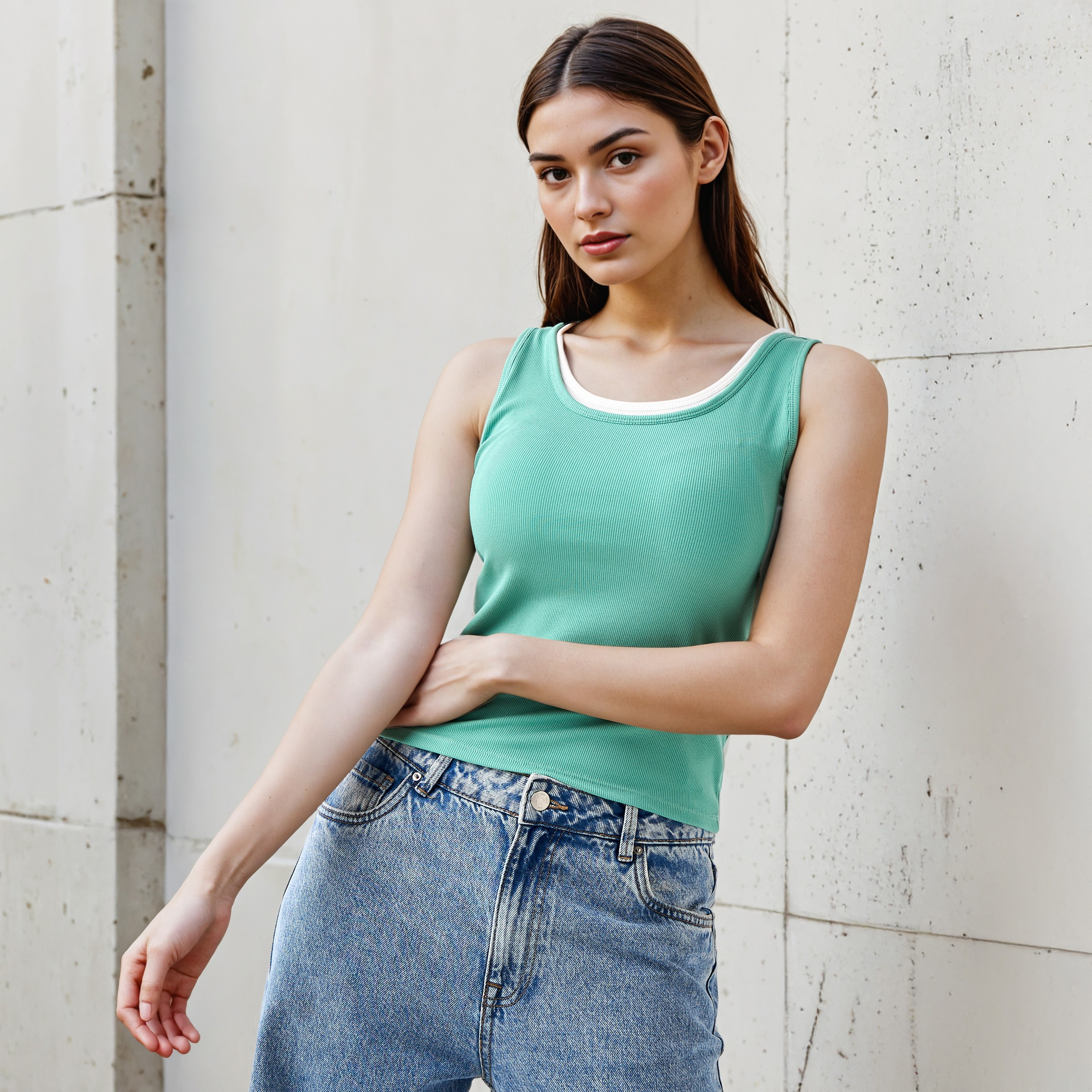 بلوزة تانك بصدرية منطنة داخلية-women-clothing-tshirts-image-1
