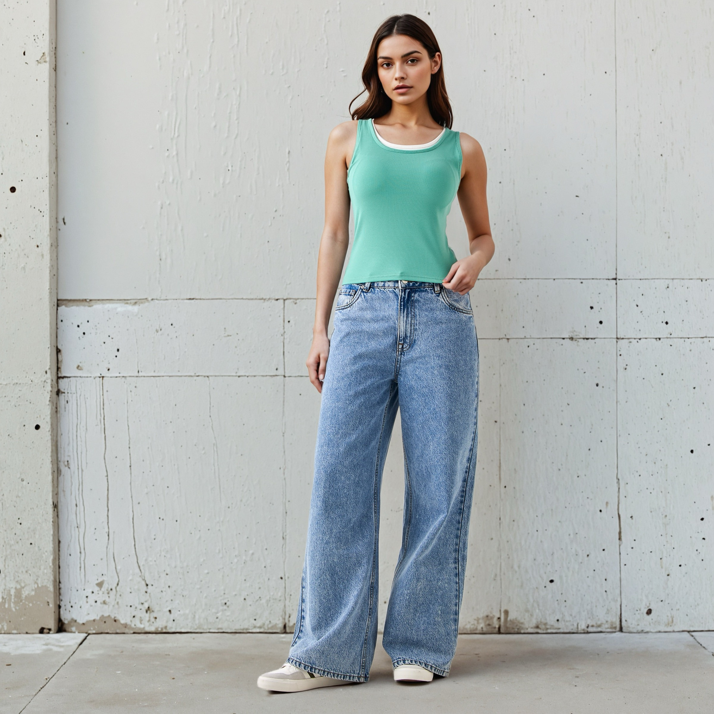 بلوزة تانك بصدرية منطنة داخلية-women-clothing-tshirts-image-2