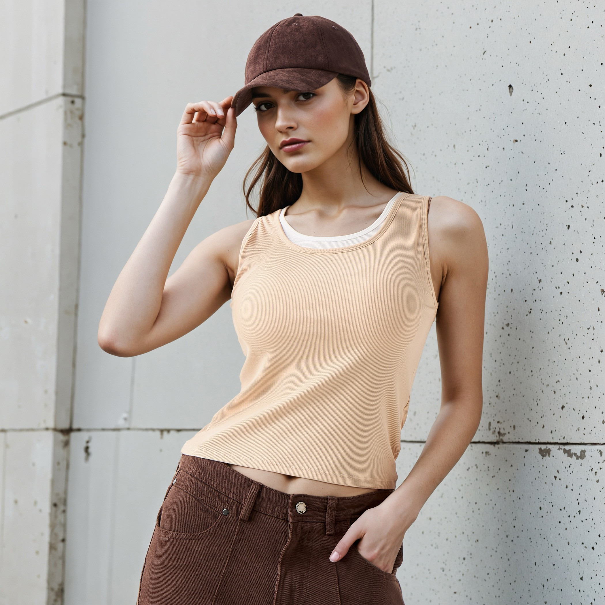 بلوزة تانك بصدرية منطنة داخلية-women-clothing-tshirts-image-1