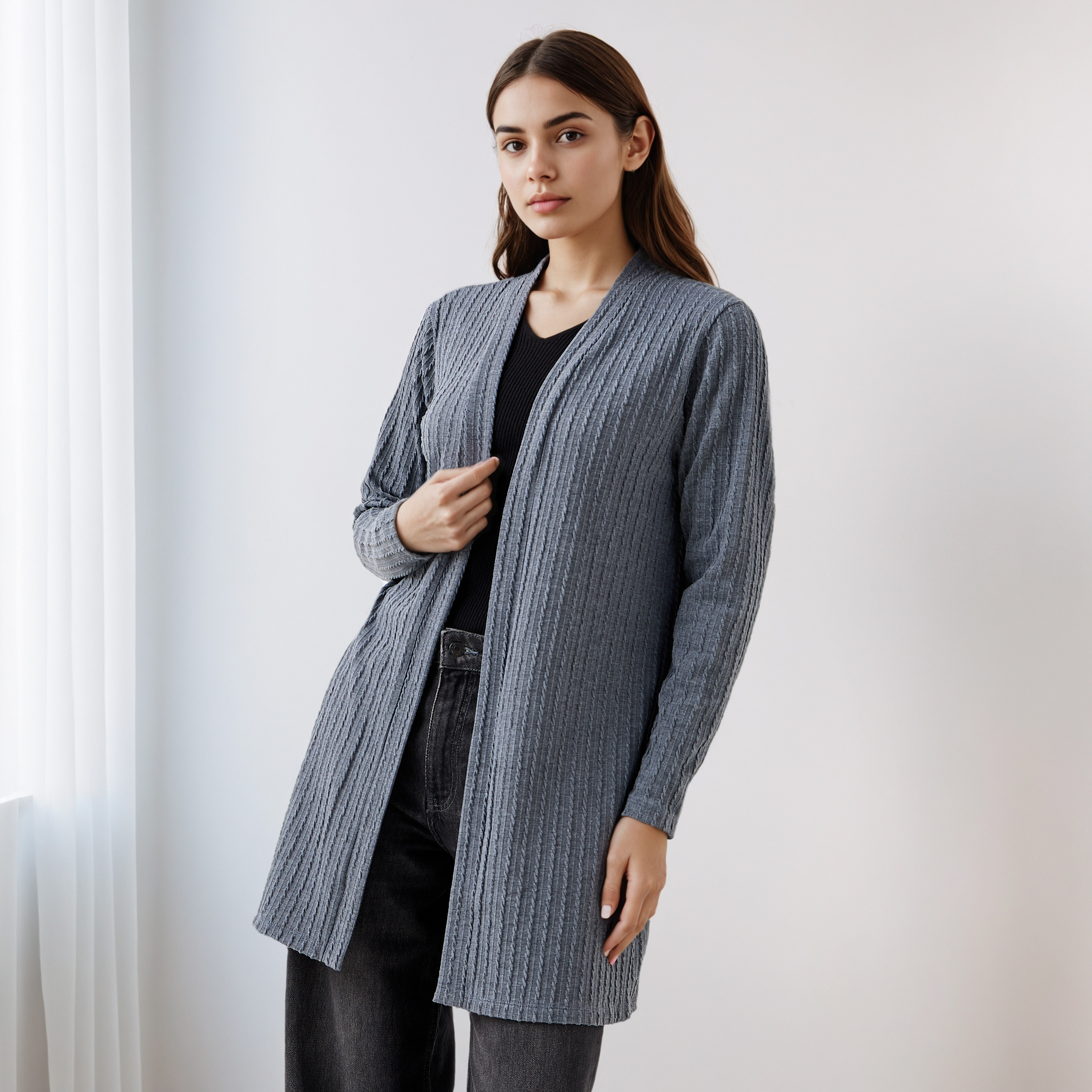 Longline Open Front Shrug-women-winterwear-cardigansandjumpers-cardigans-image-1