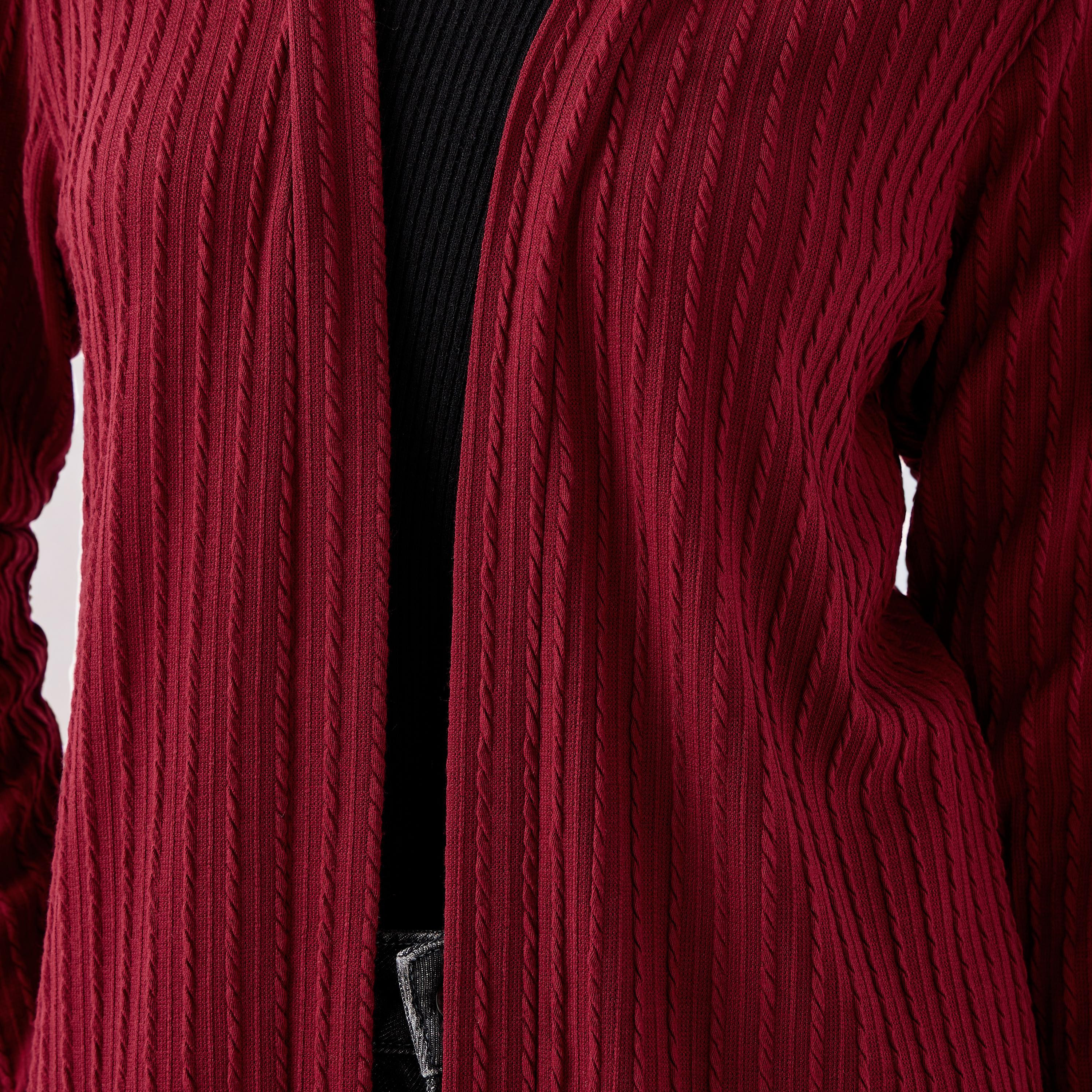 Longline Open Front Shrug-women-winterwear-cardigansandjumpers-cardigans-image-5