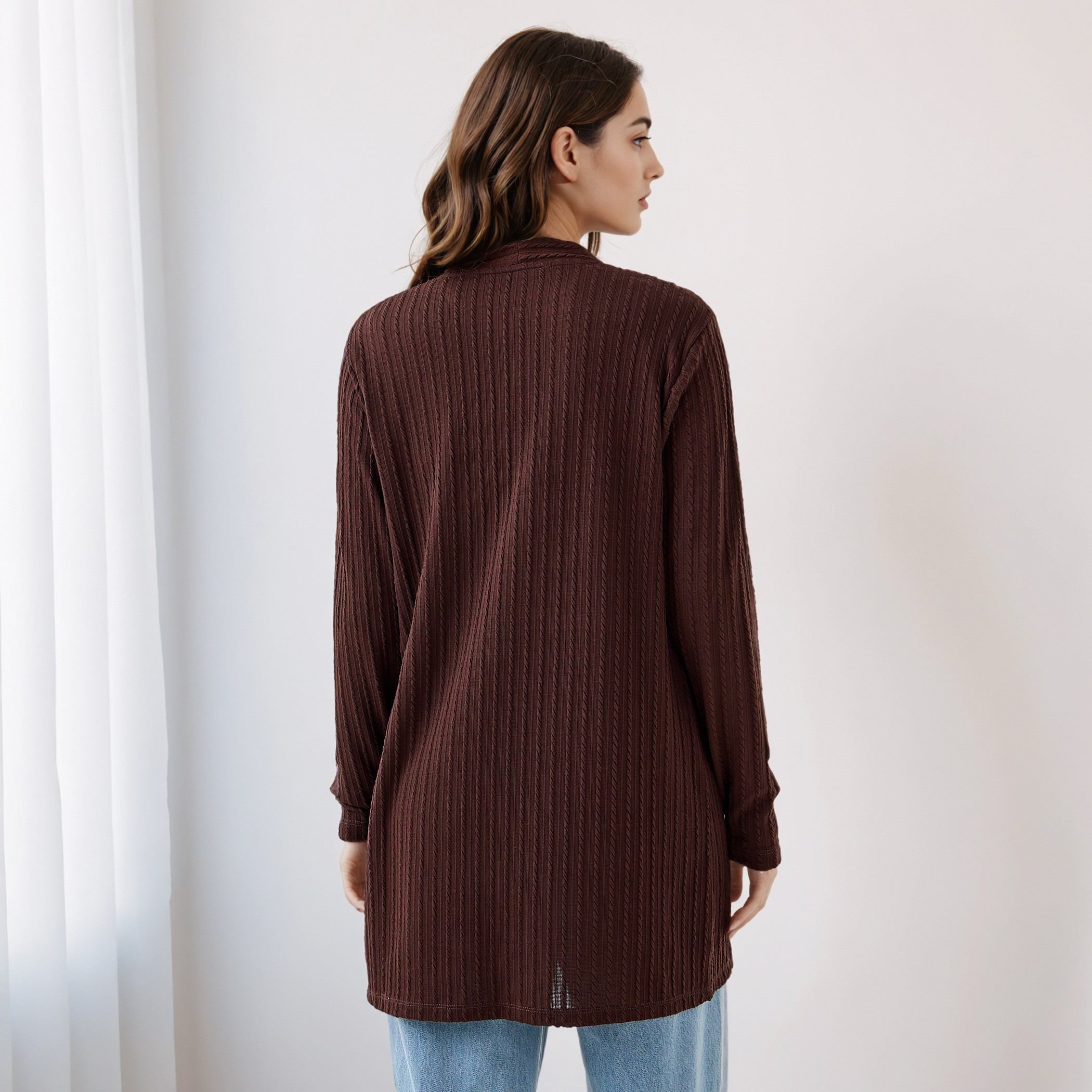 Longline Open Front Shrug-women-winterwear-cardigansandjumpers-cardigans-image-3