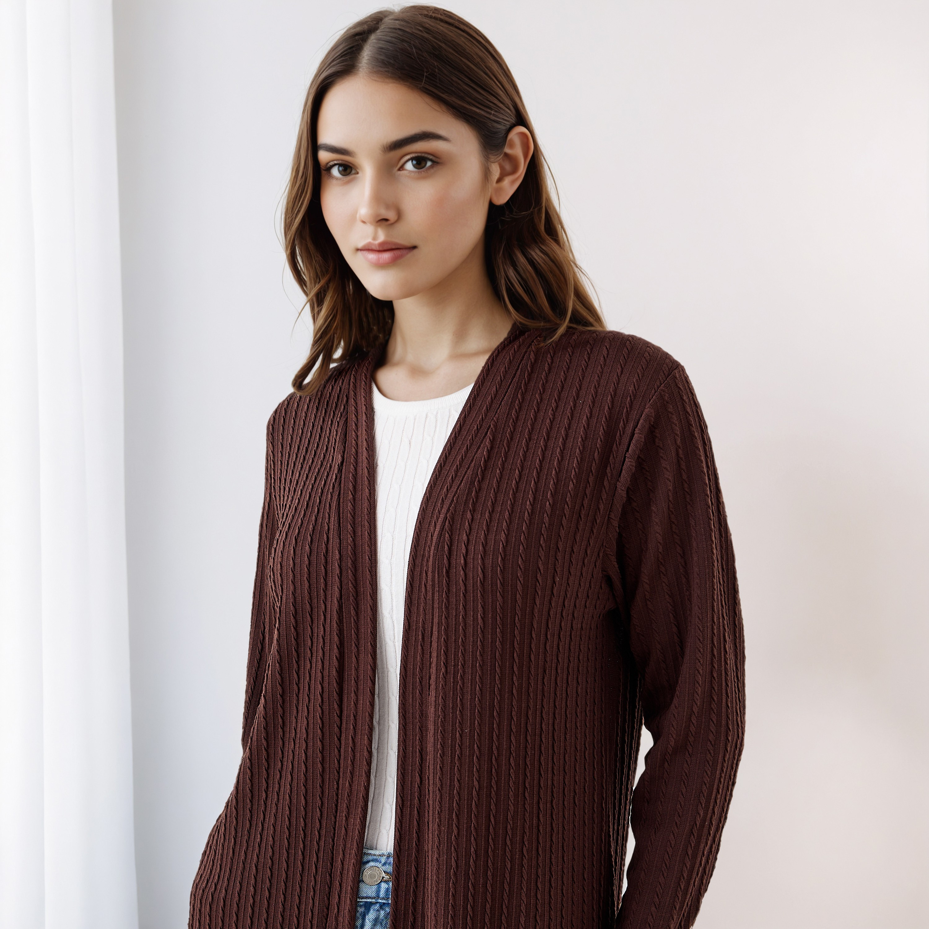 Longline Open Front Shrug-women-winterwear-cardigansandjumpers-cardigans-image-4