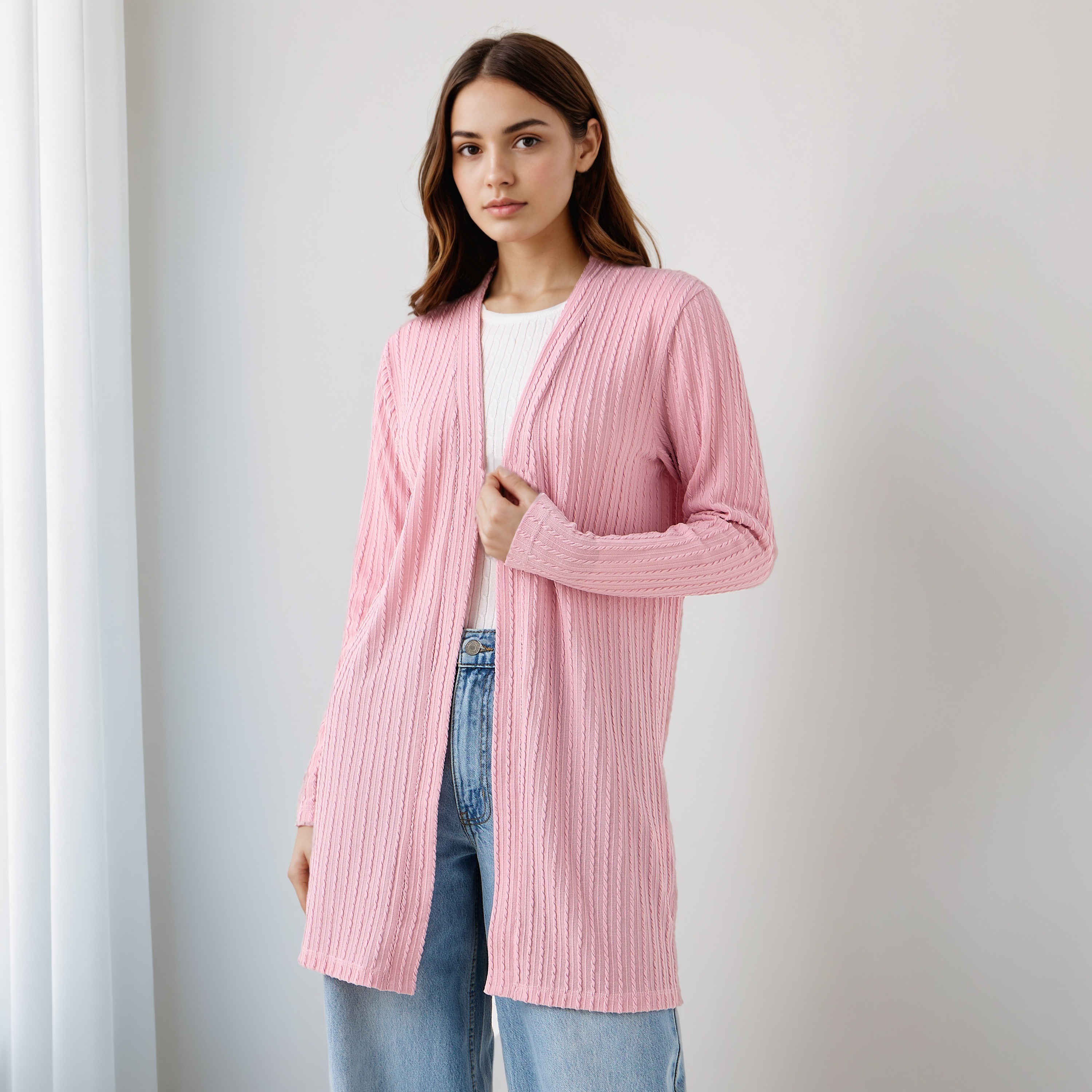 Longline Open Front Shrug-women-winterwear-cardigansandjumpers-cardigans-image-1